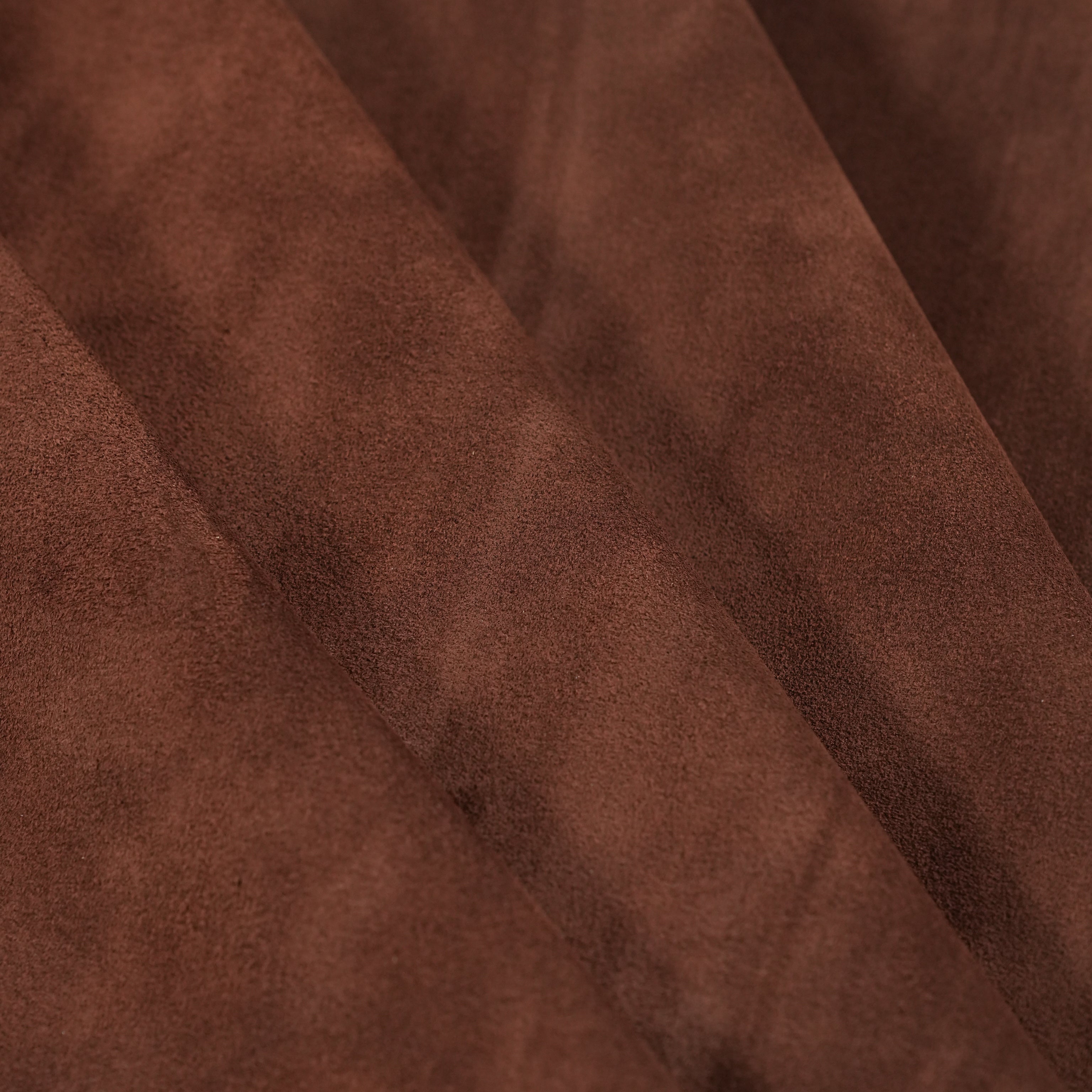 Suede Bella brunette brown leather sheet