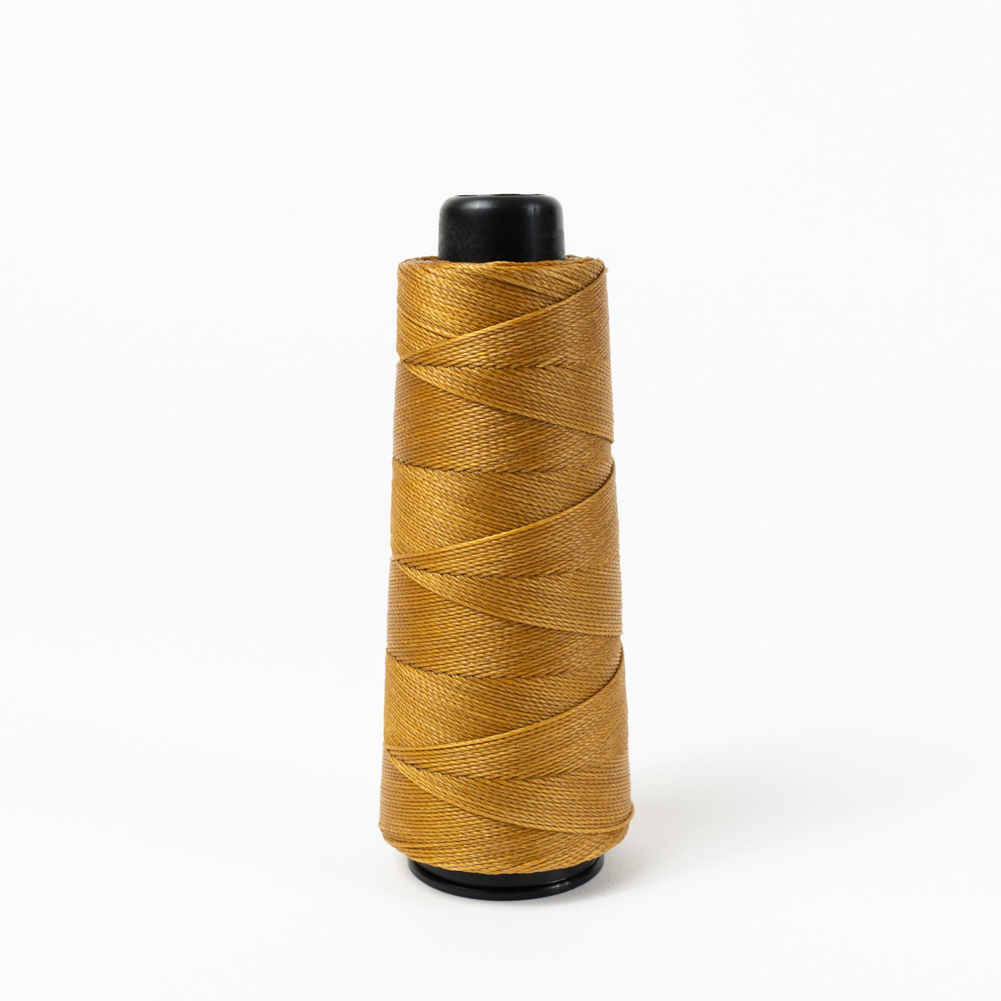 MBT fawn waxed polyester thread, 200 meter spool