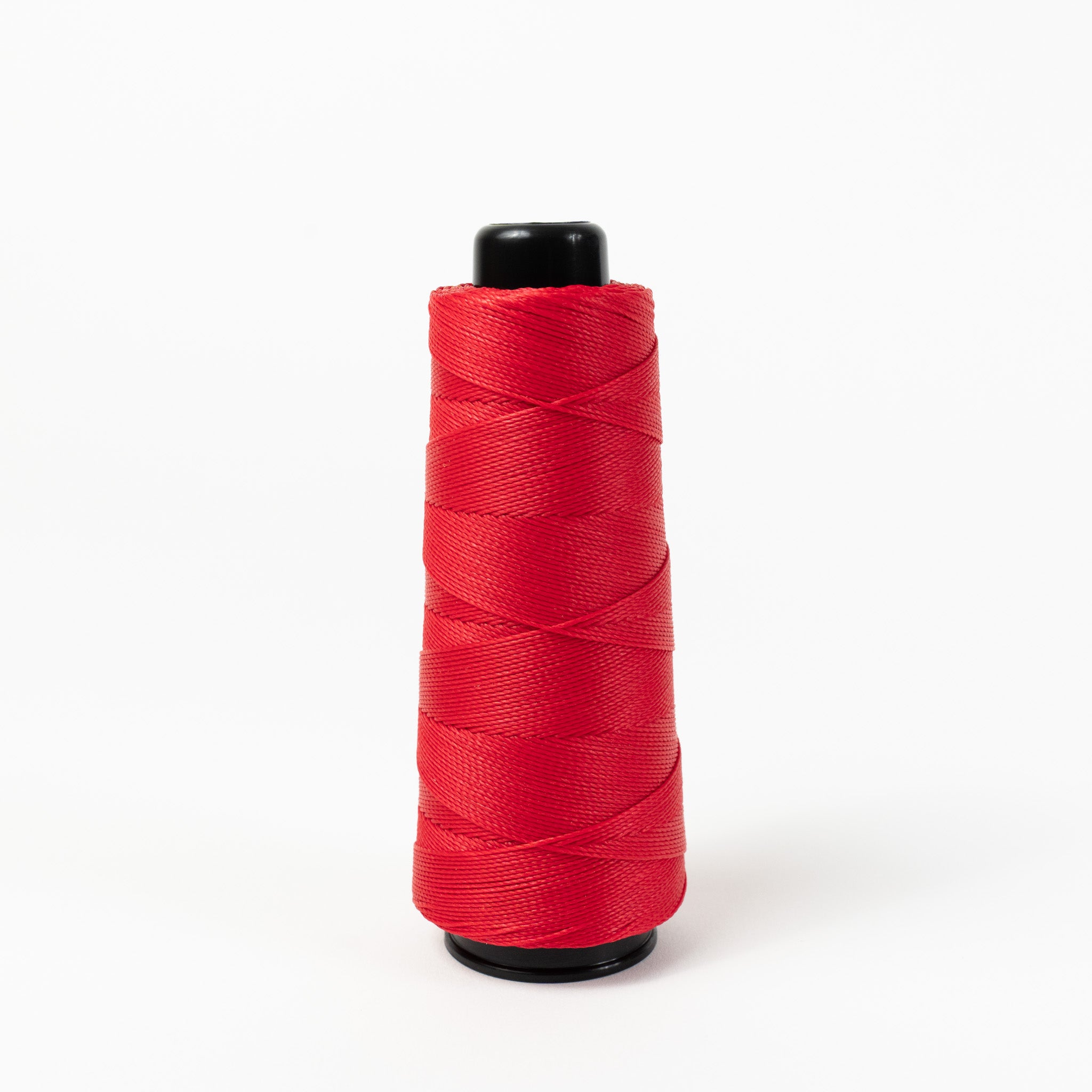 MBT red waxed polyester thread, 200 meter spool
