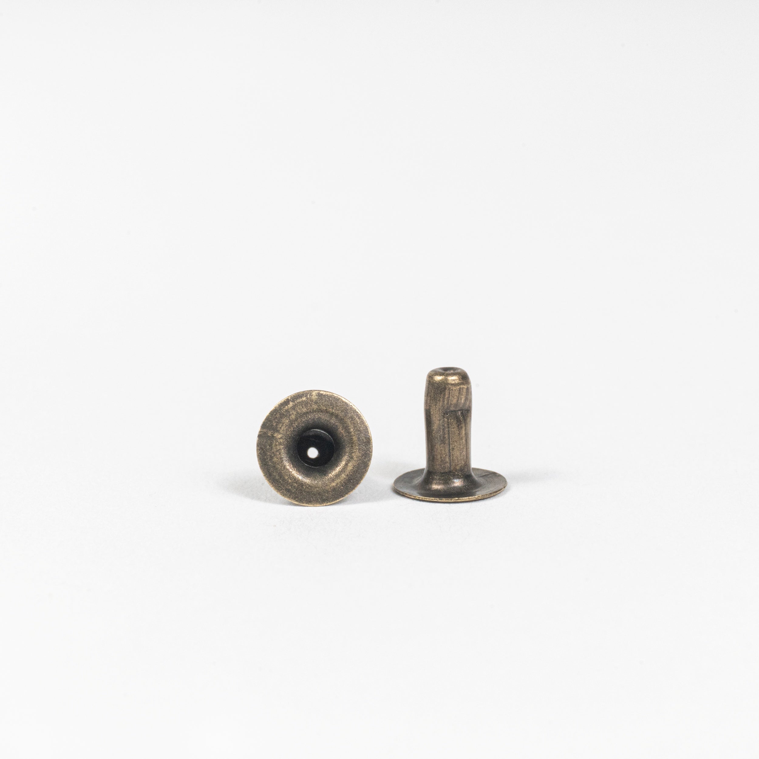 antique brass rapid rivet post view