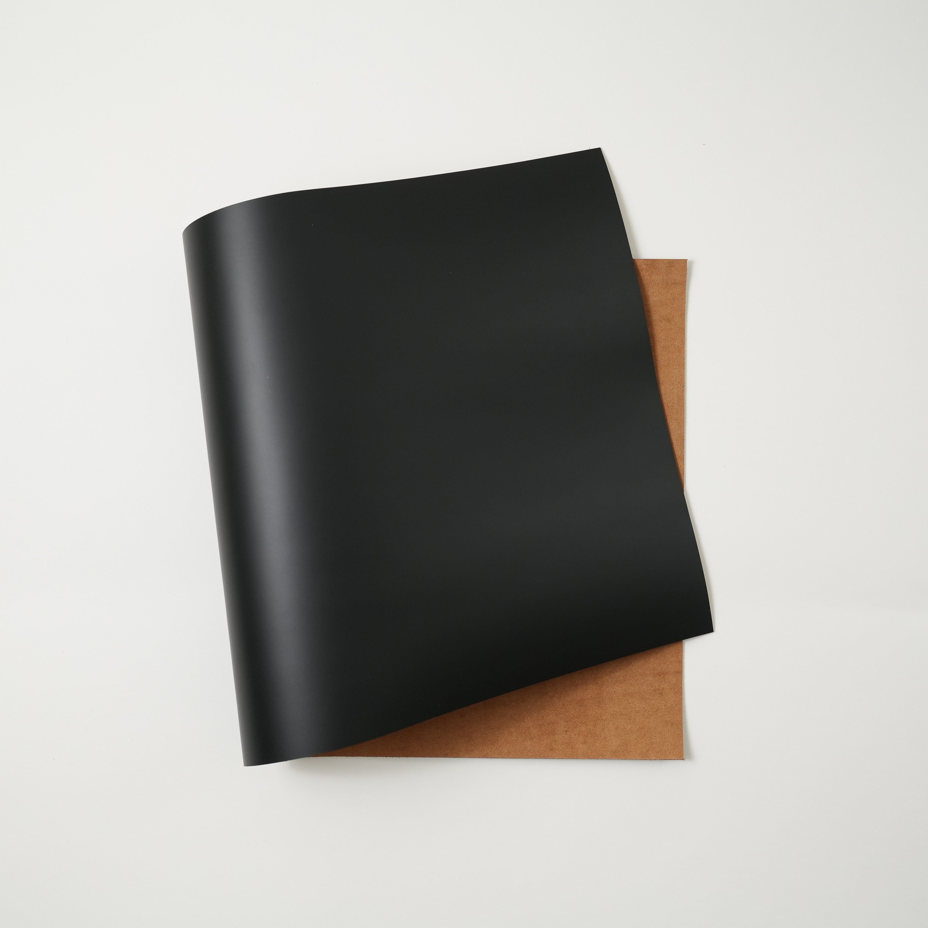 Italian Smooth Leather Panels - Black