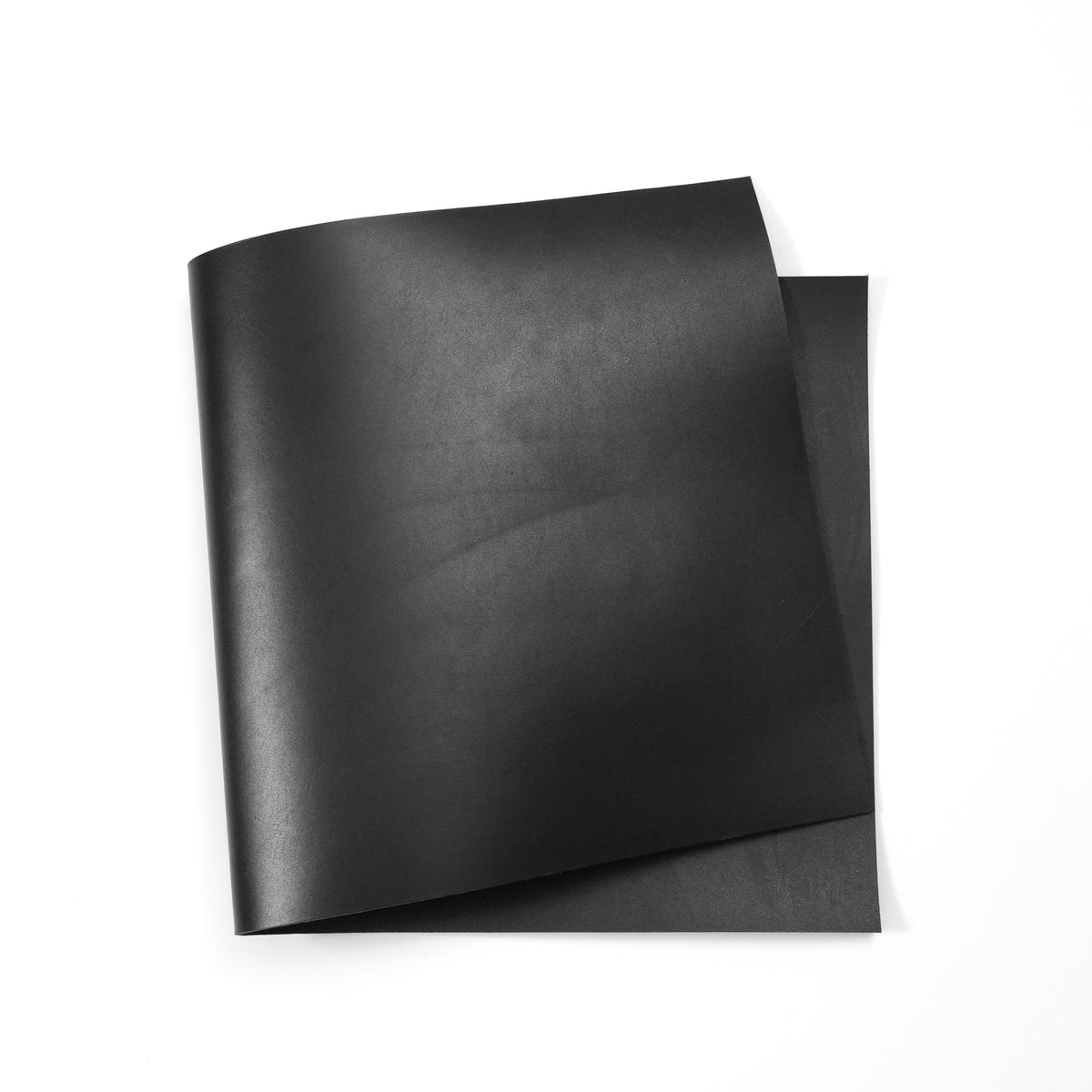 Dyed Veg Tan Leather Panels - Black