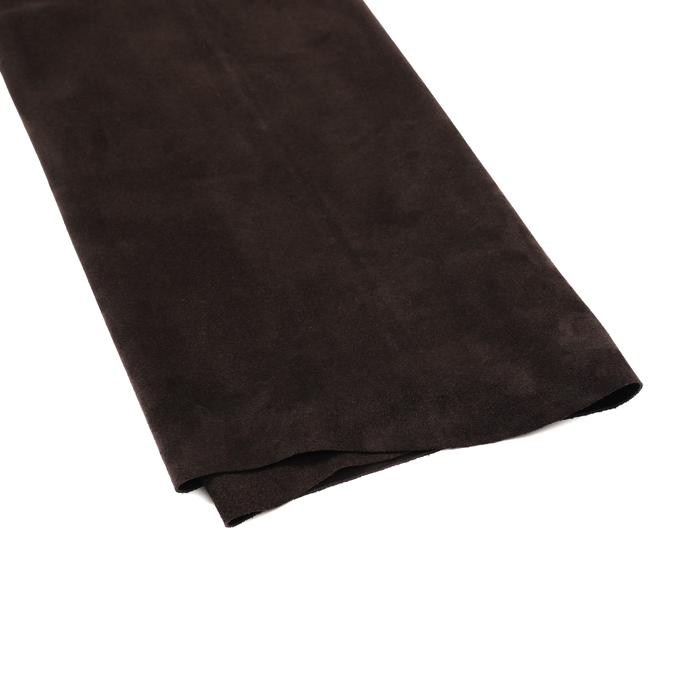 brown italian cowhide suede leather hide full piece