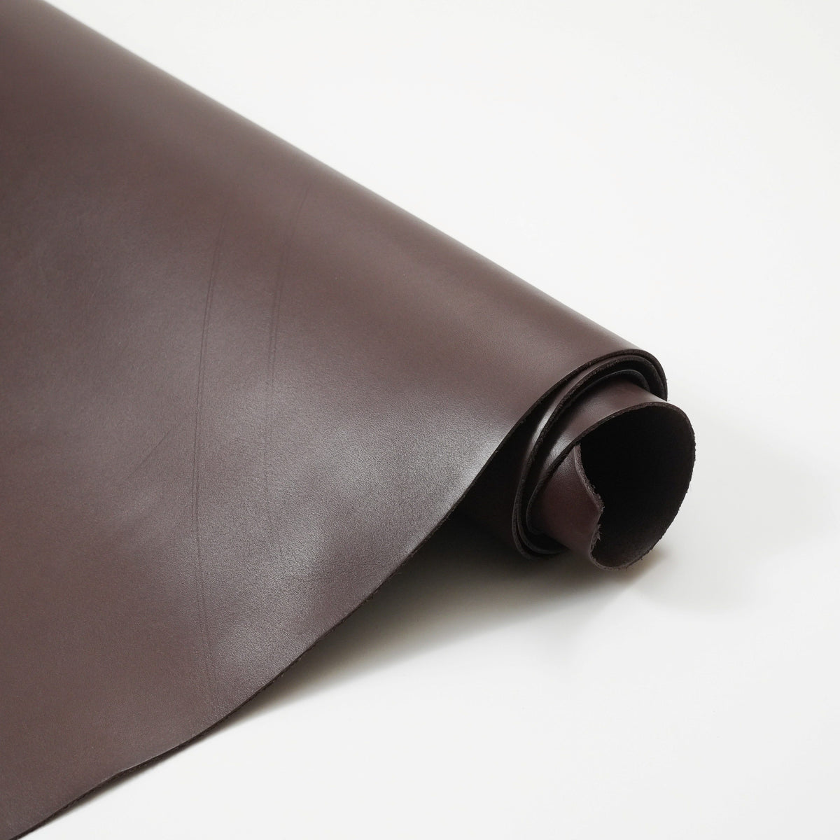 Dyed Veg Tan Leather Sides - Brown