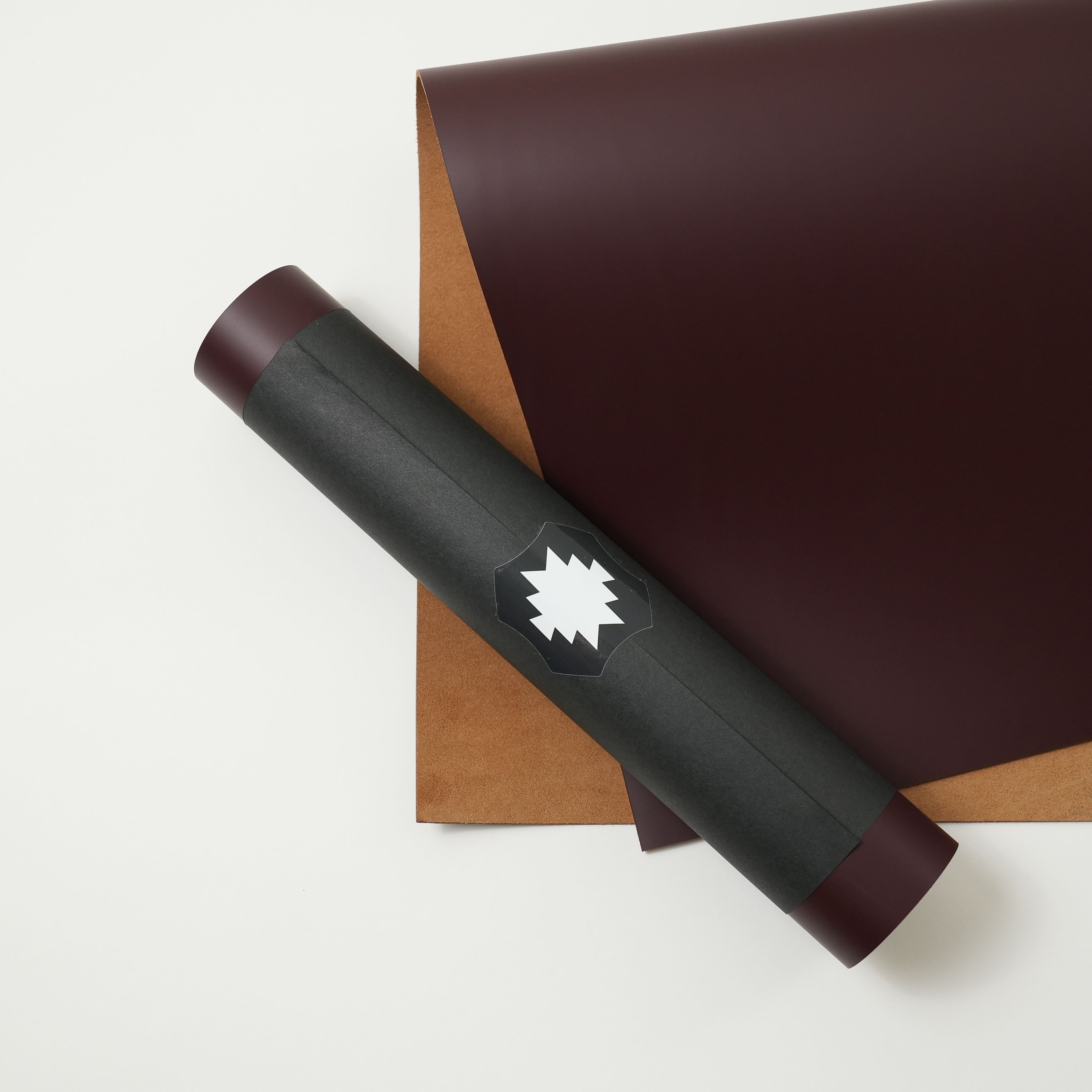 Italian Smooth Leather Panels - Burgundy