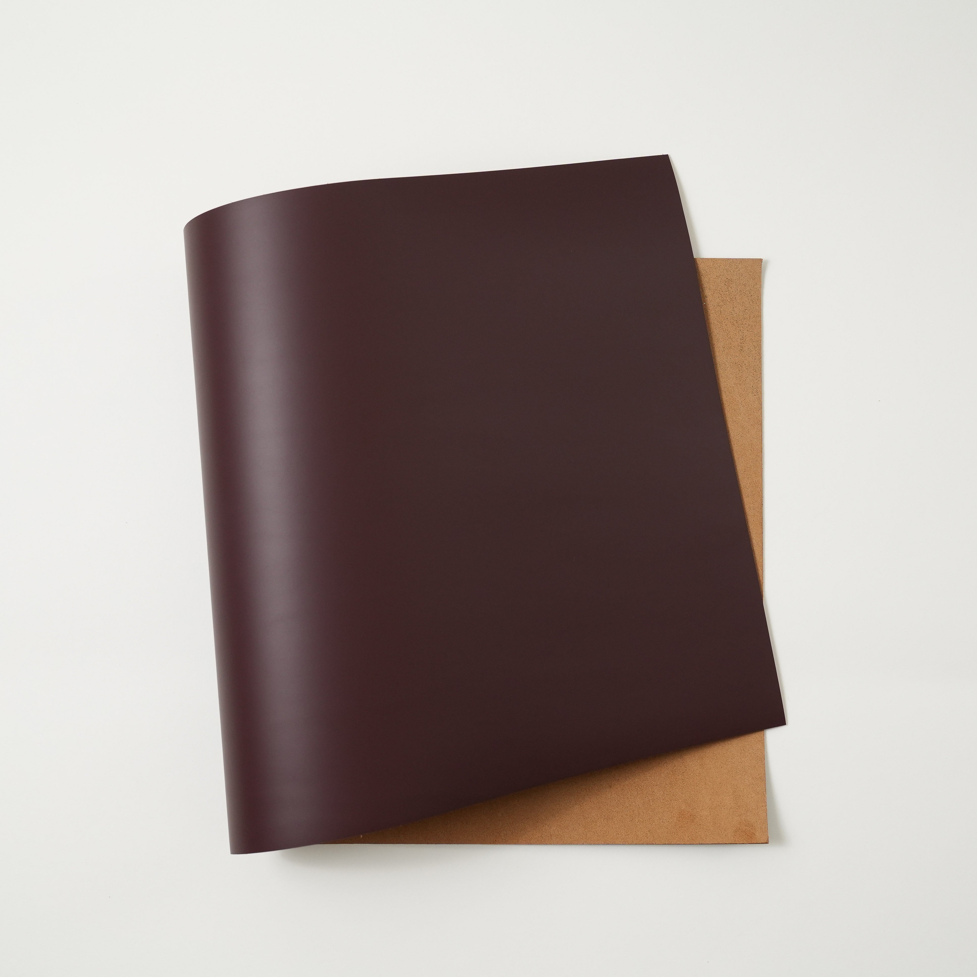 Italian Smooth Leather Panels - Burgundy