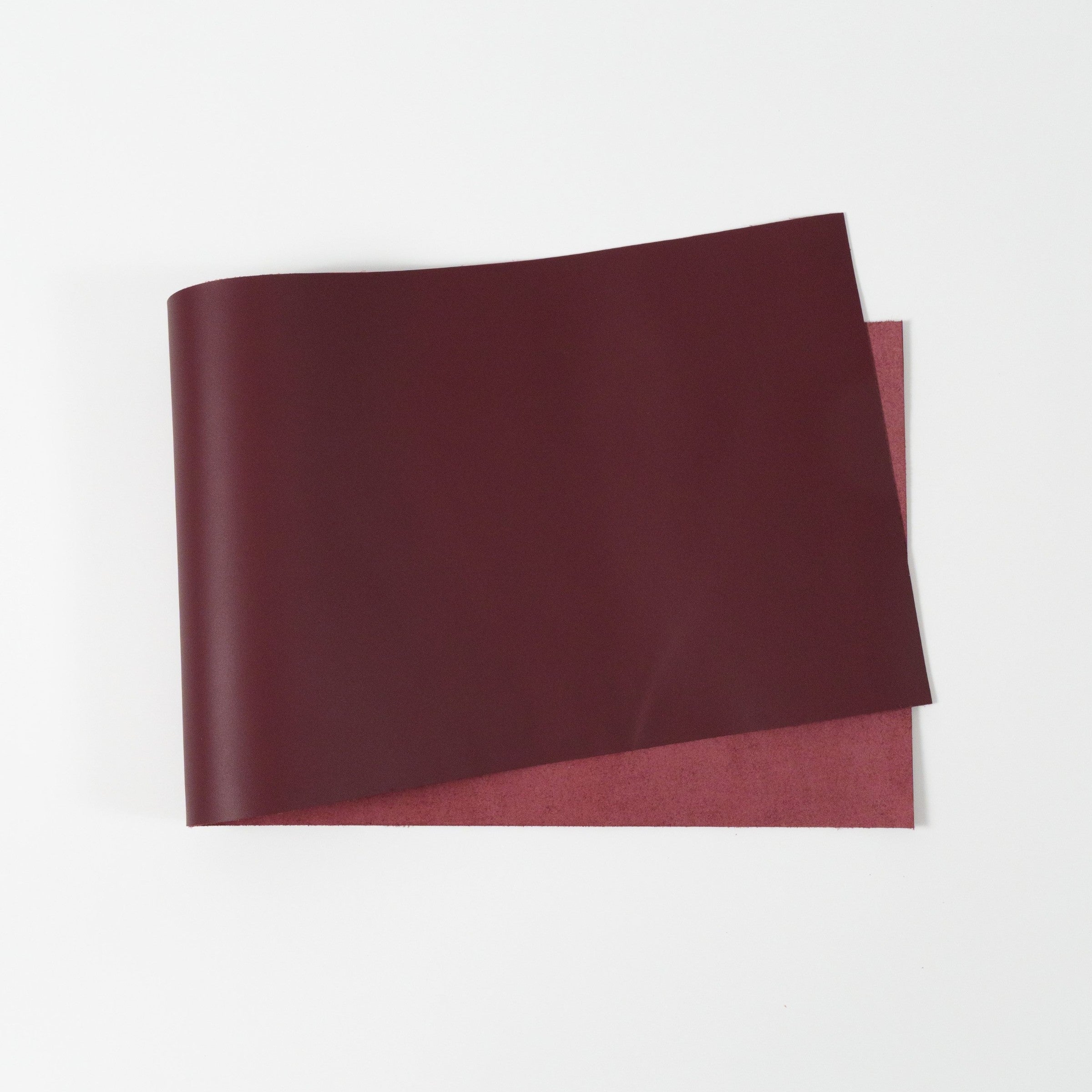 Italian Top Grain Leather Panels - Burgundy