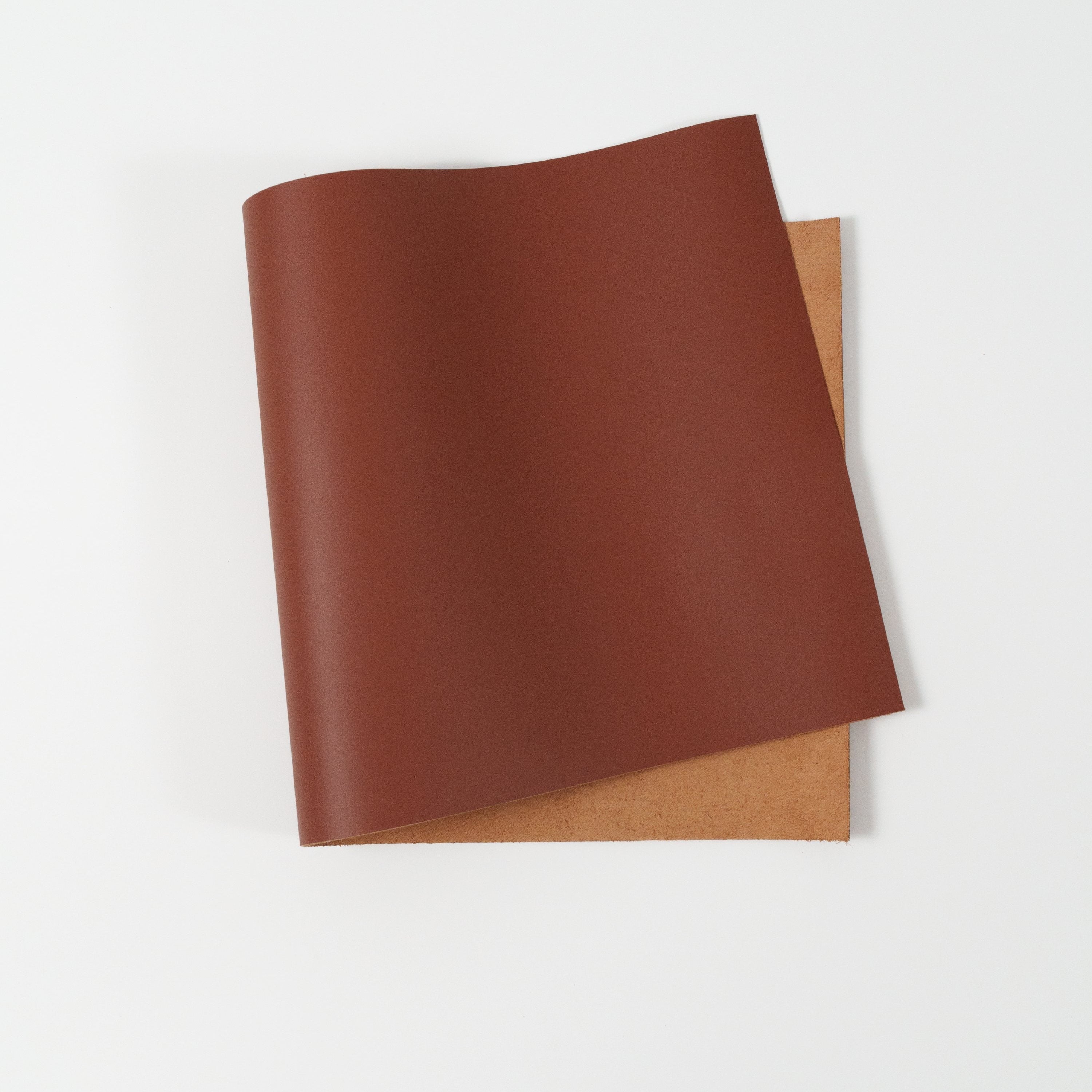 Italian Top Grain Leather Sides - Cognac Brown