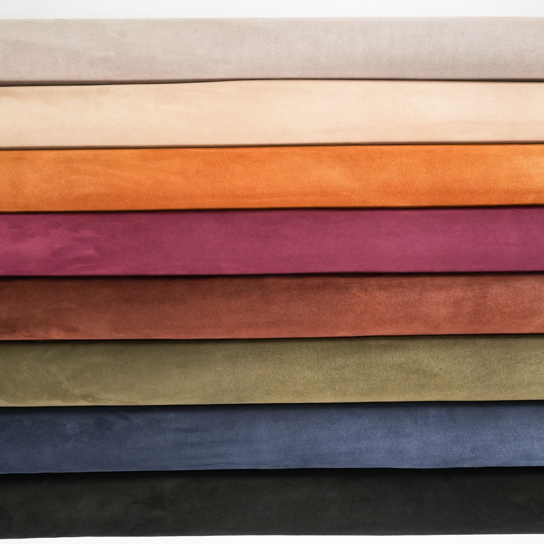 Cowhide Suede Leather Hides - Brown