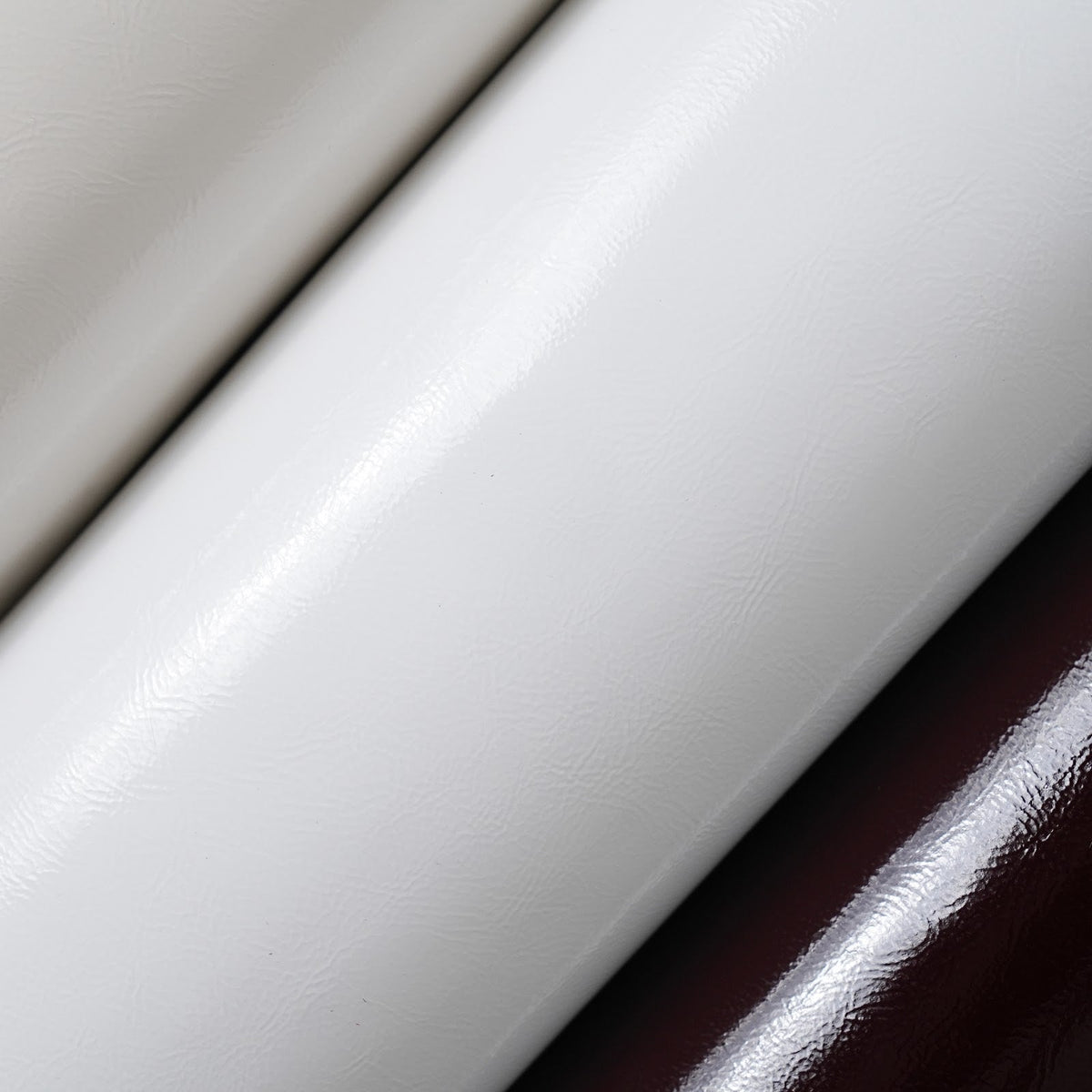 Crinkled Patent Leather Panels, 2.5–3 oz – White