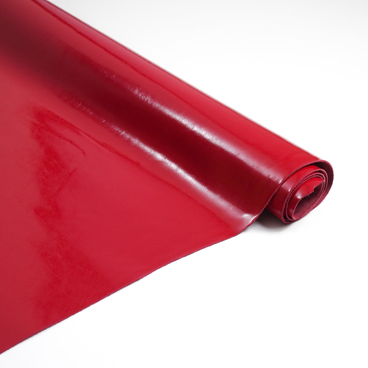 Crinkled Patent Leather Sides, 2.5-3 oz - Red