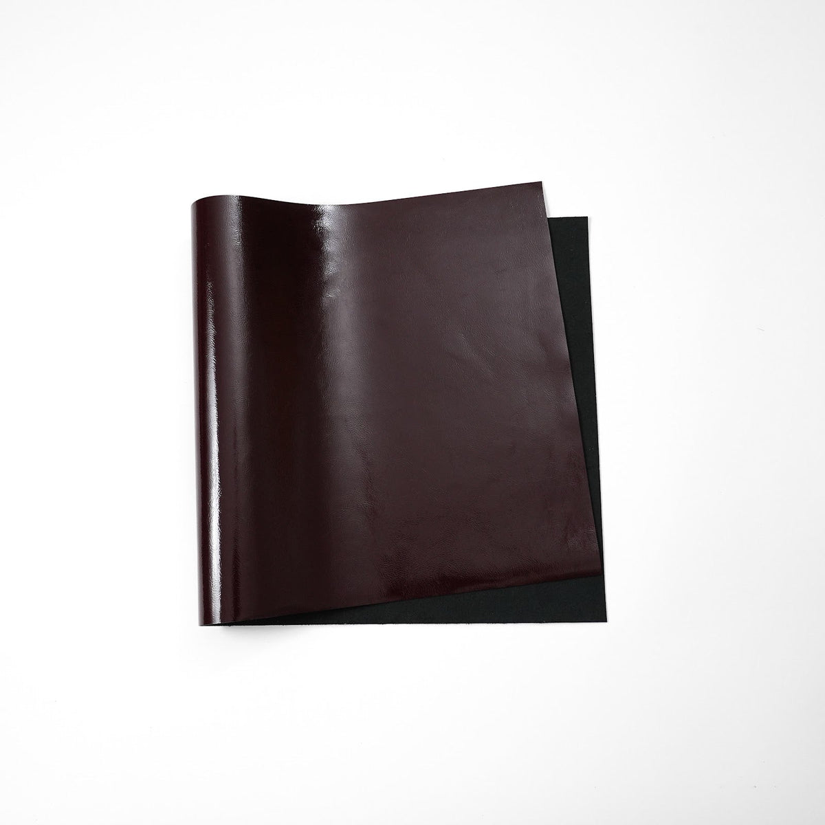 Crinkled Patent Leather Panels, 2.5–3 oz – Burgundy