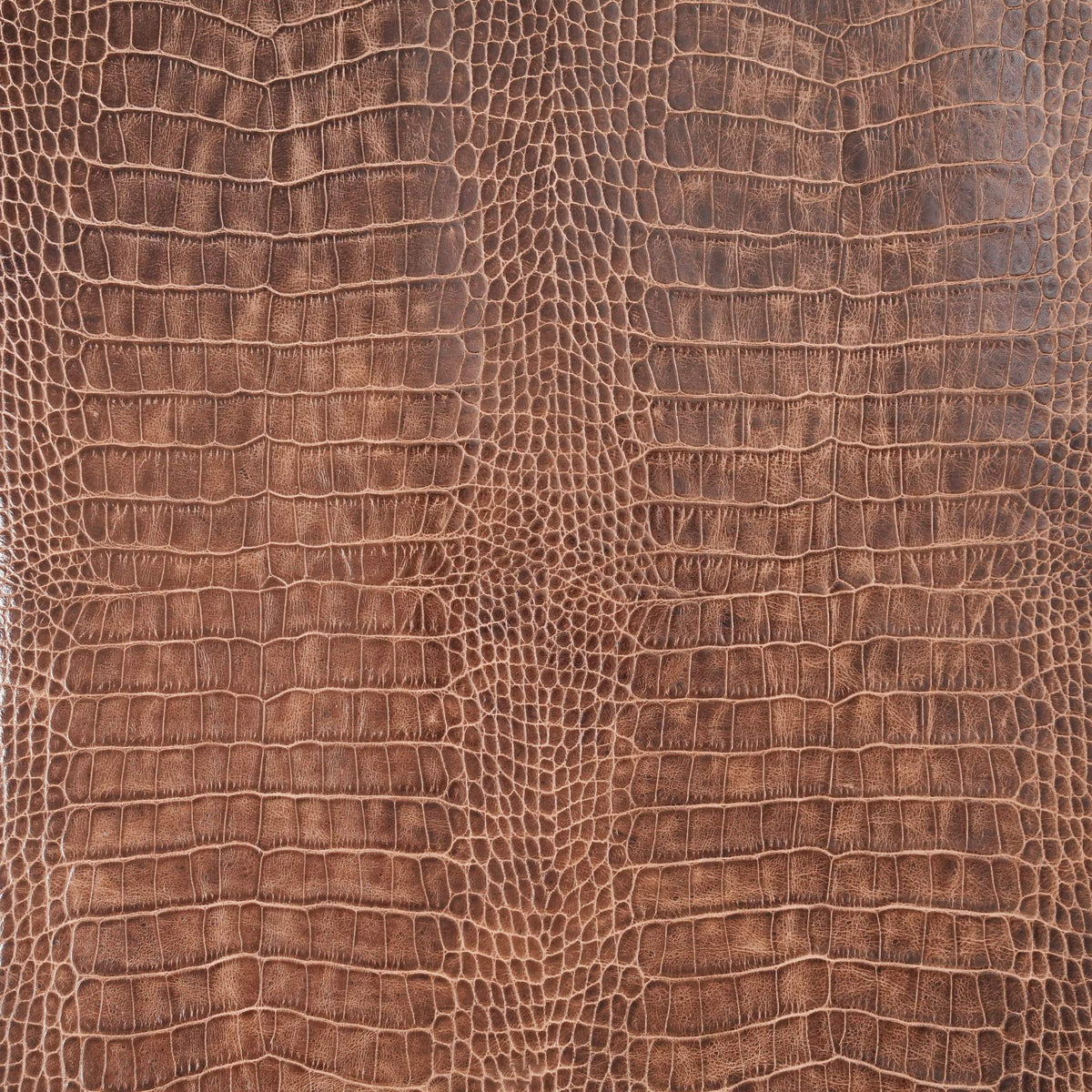 Crocodile Embossed Leather, 2.5–3 oz – Light Brown