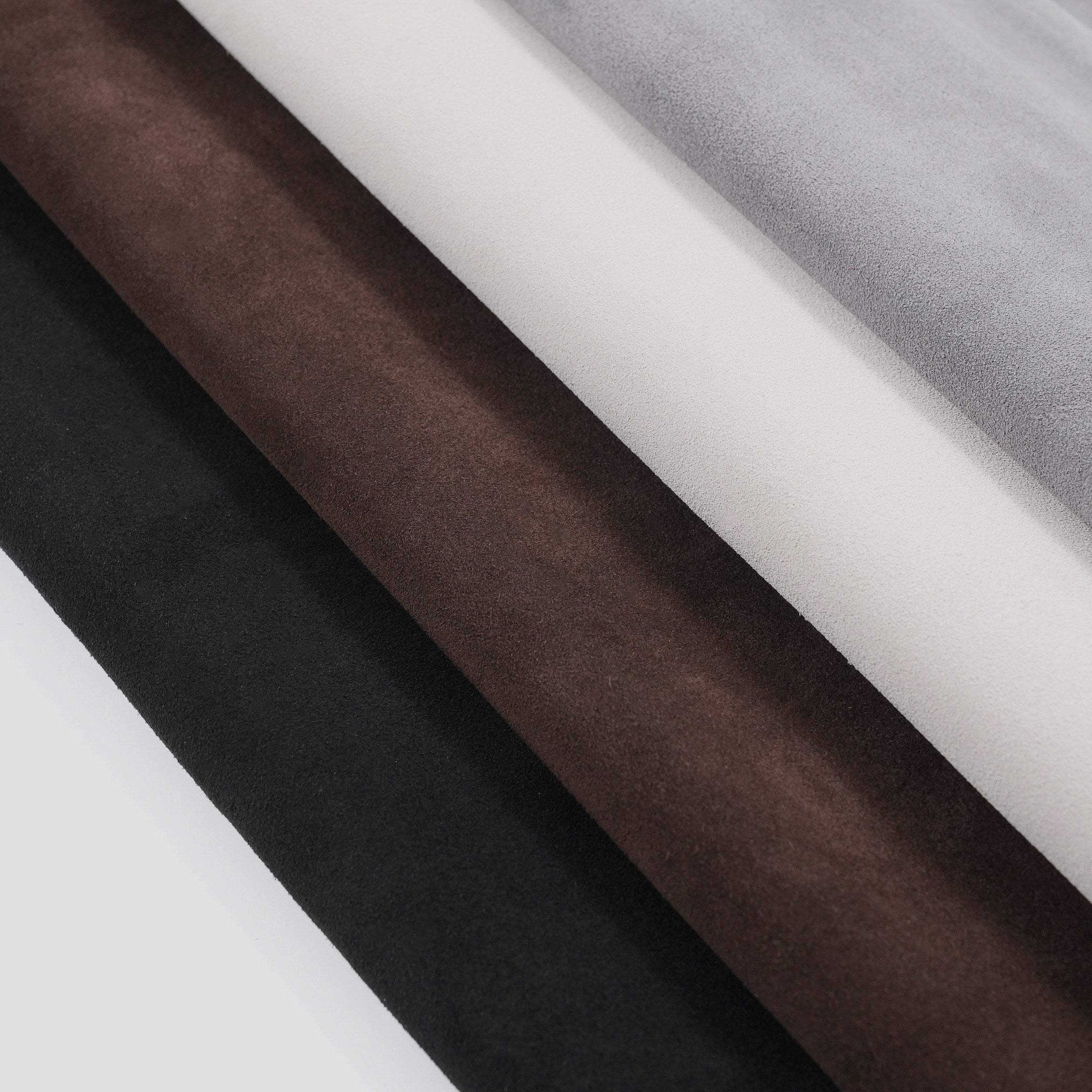 italian cowhide suede leather hides various colors