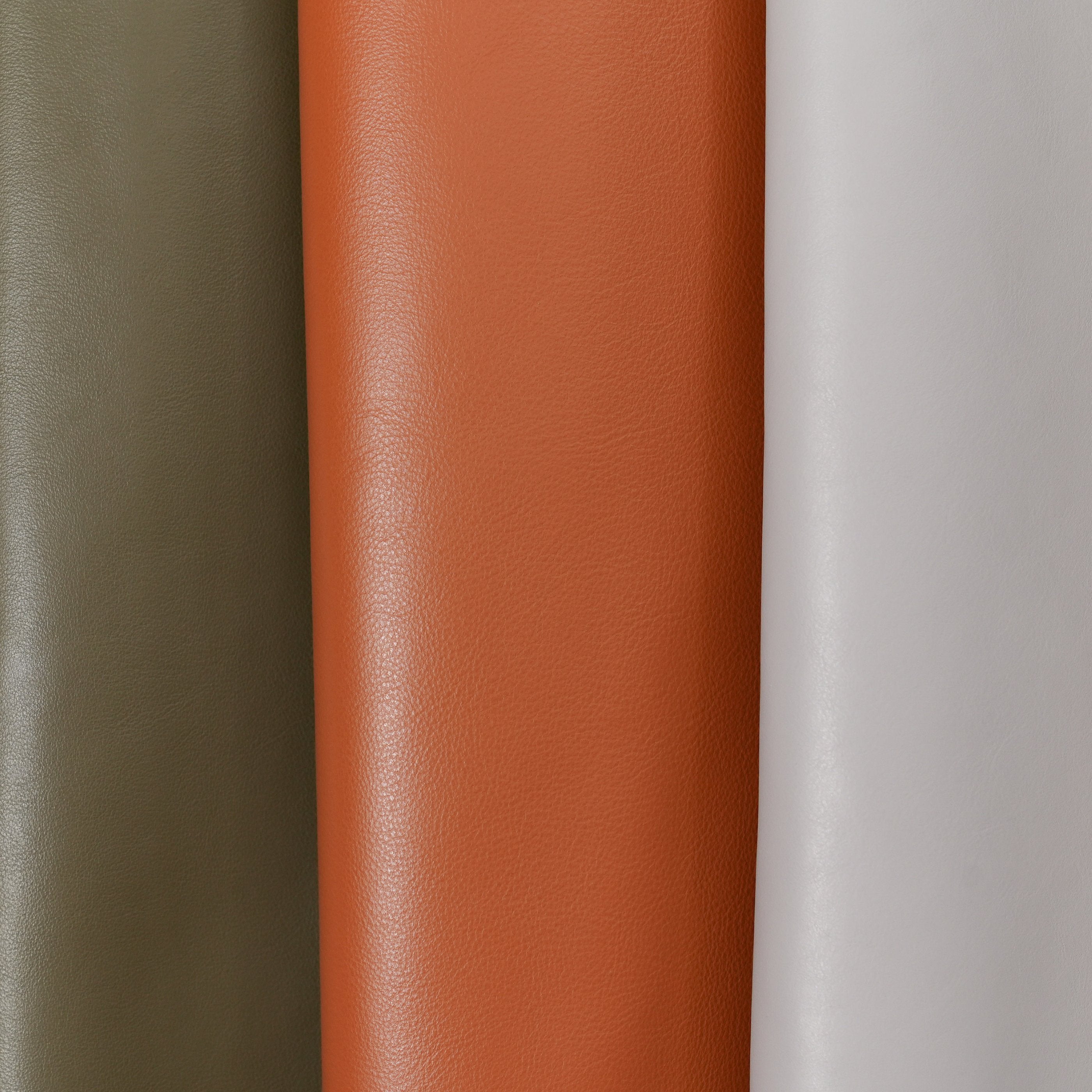 italian nappa calfskin leather close up cognac brown