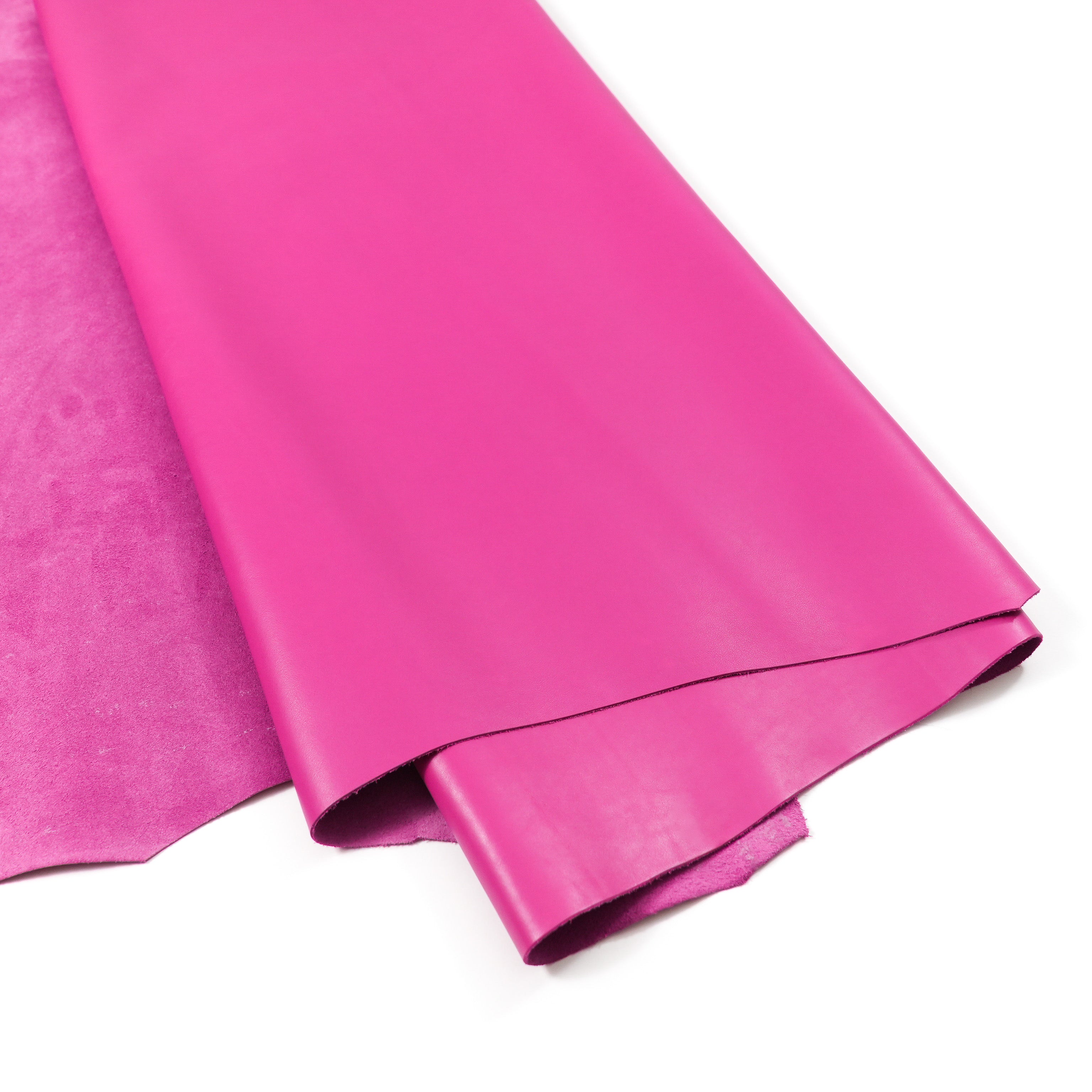 italian nappa calfskin leather hide fuchsia color