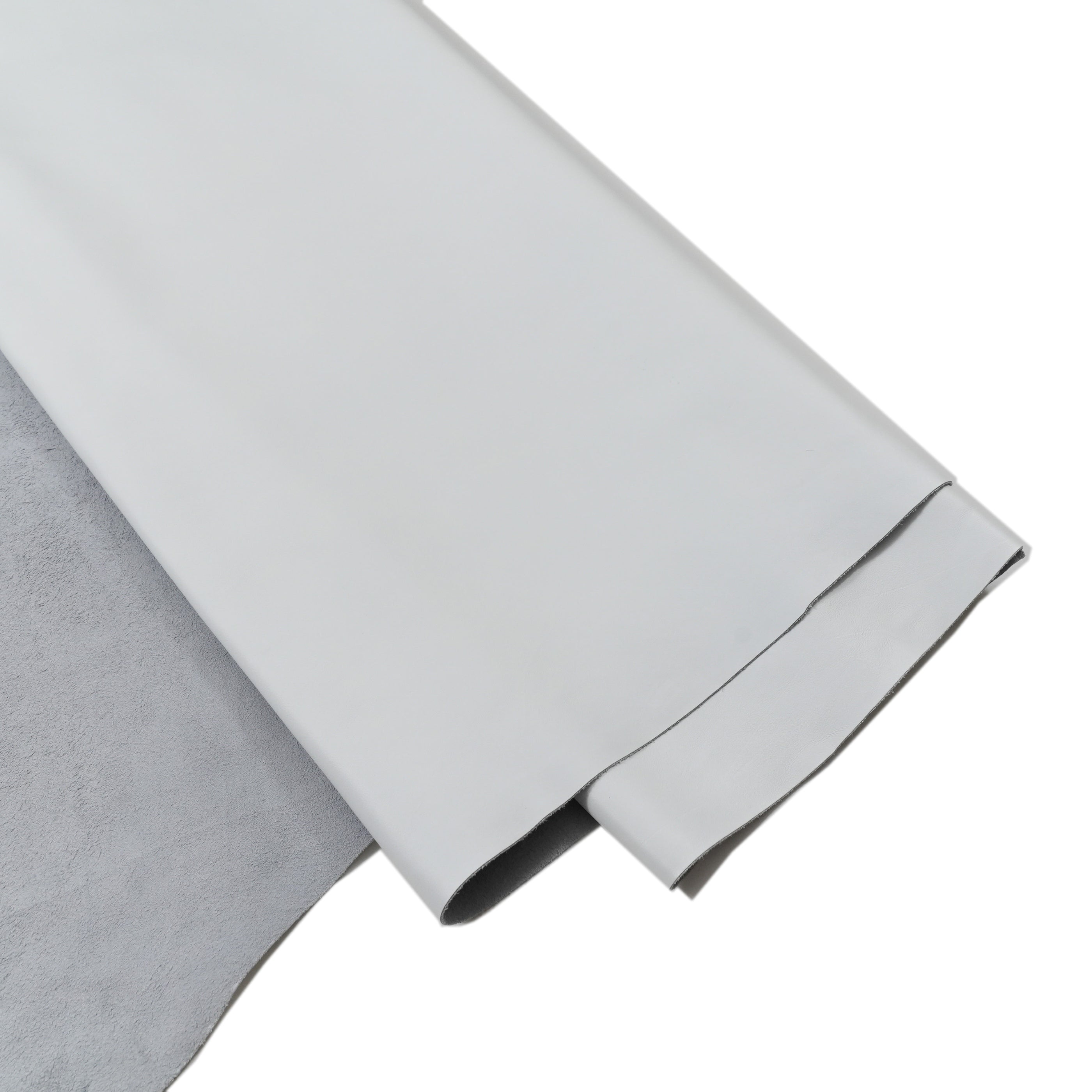 italian nappa calfskin leather hide white color