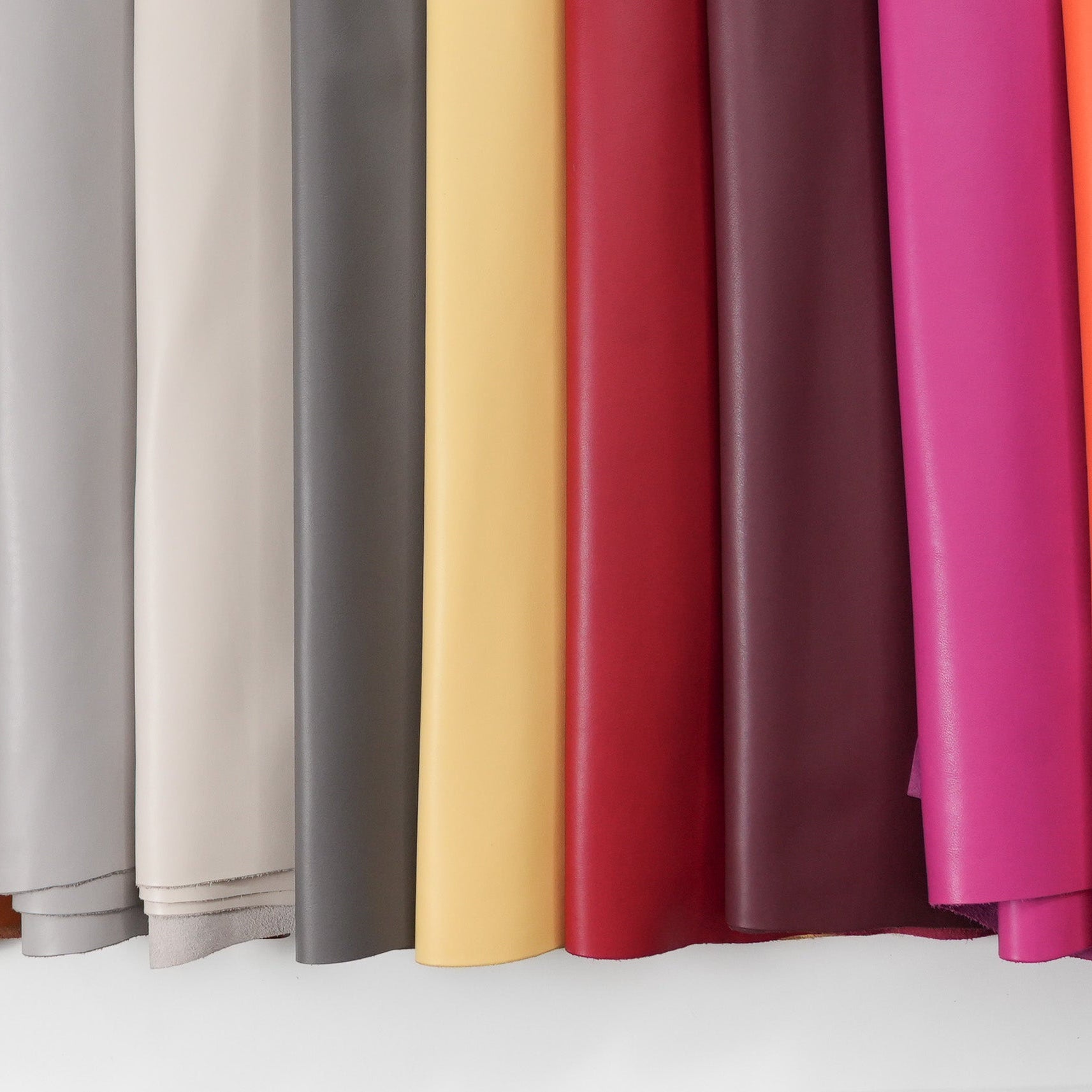 italian nappa calfskin leather hides various colors