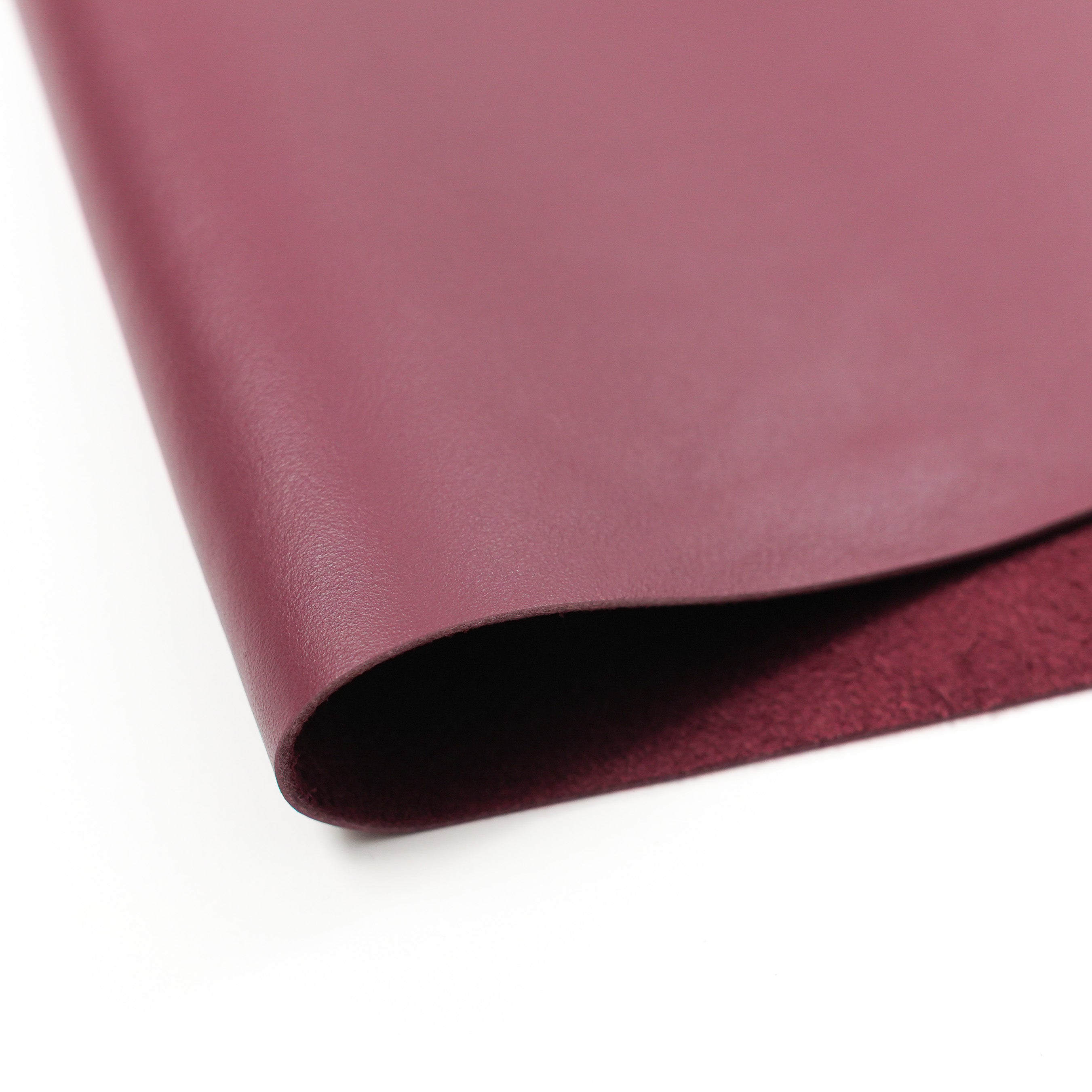 italian nappa calfskin leather panel burgundy color