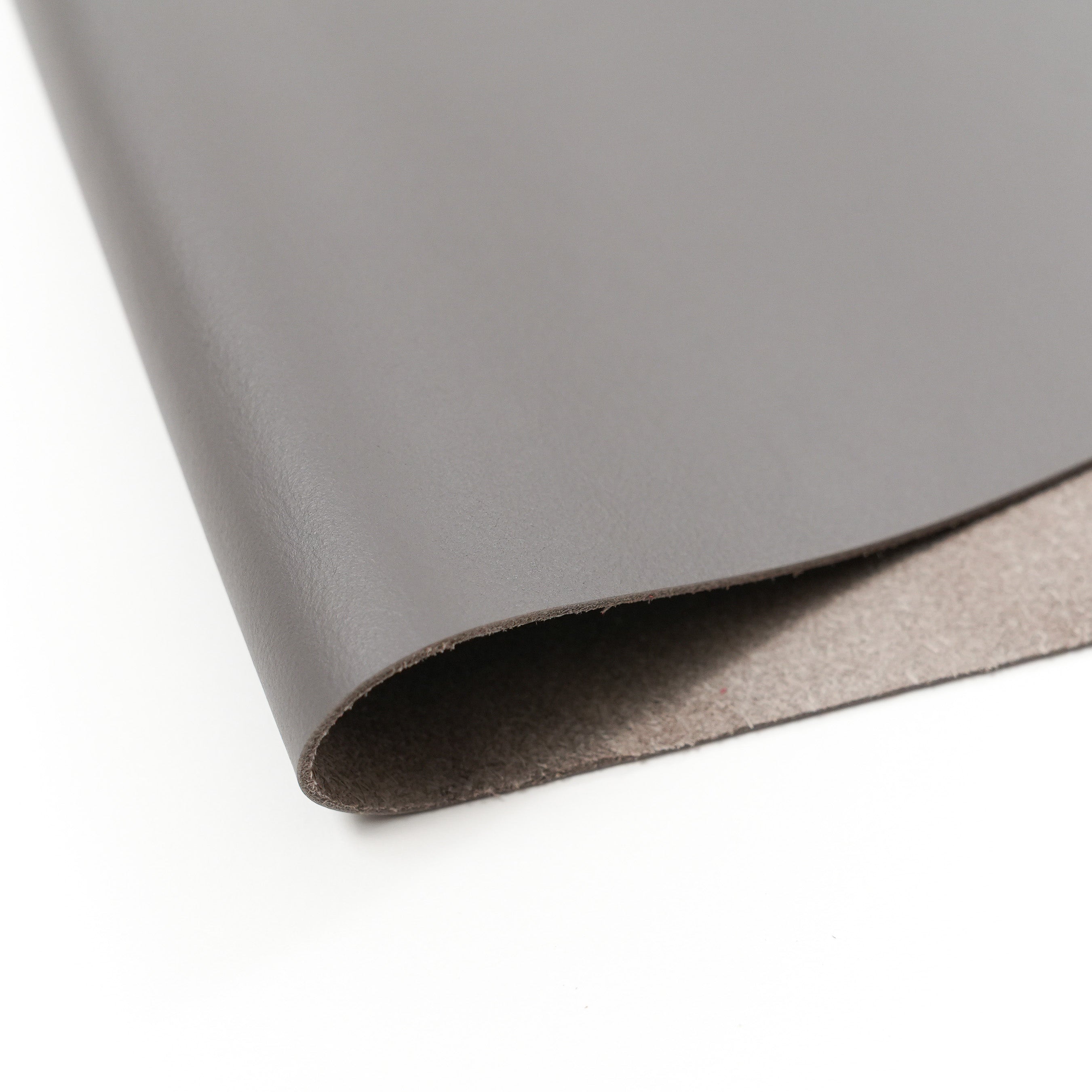 italian nappa calfskin leather panel gray color