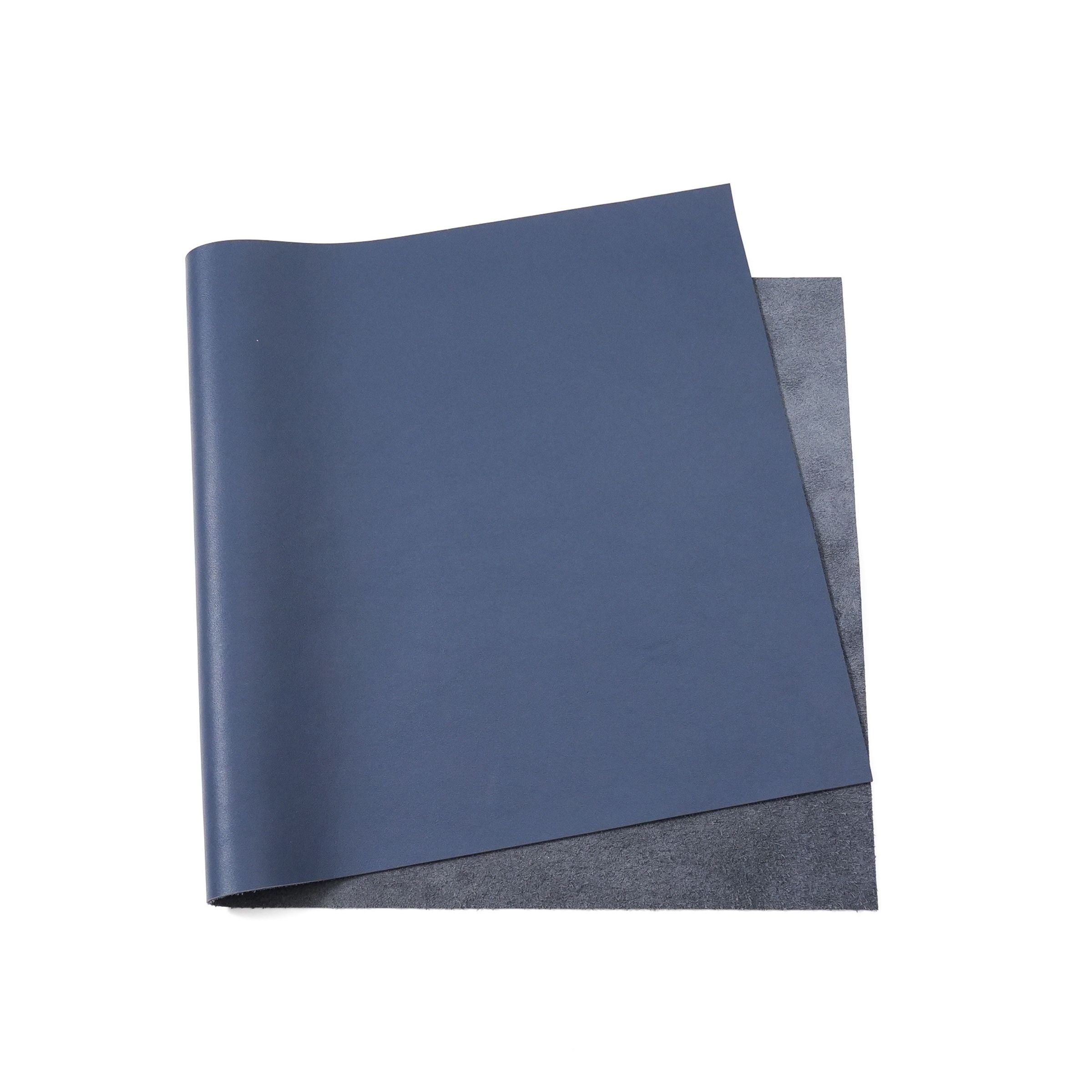 italian nappa calfskin leather panel navy blue color