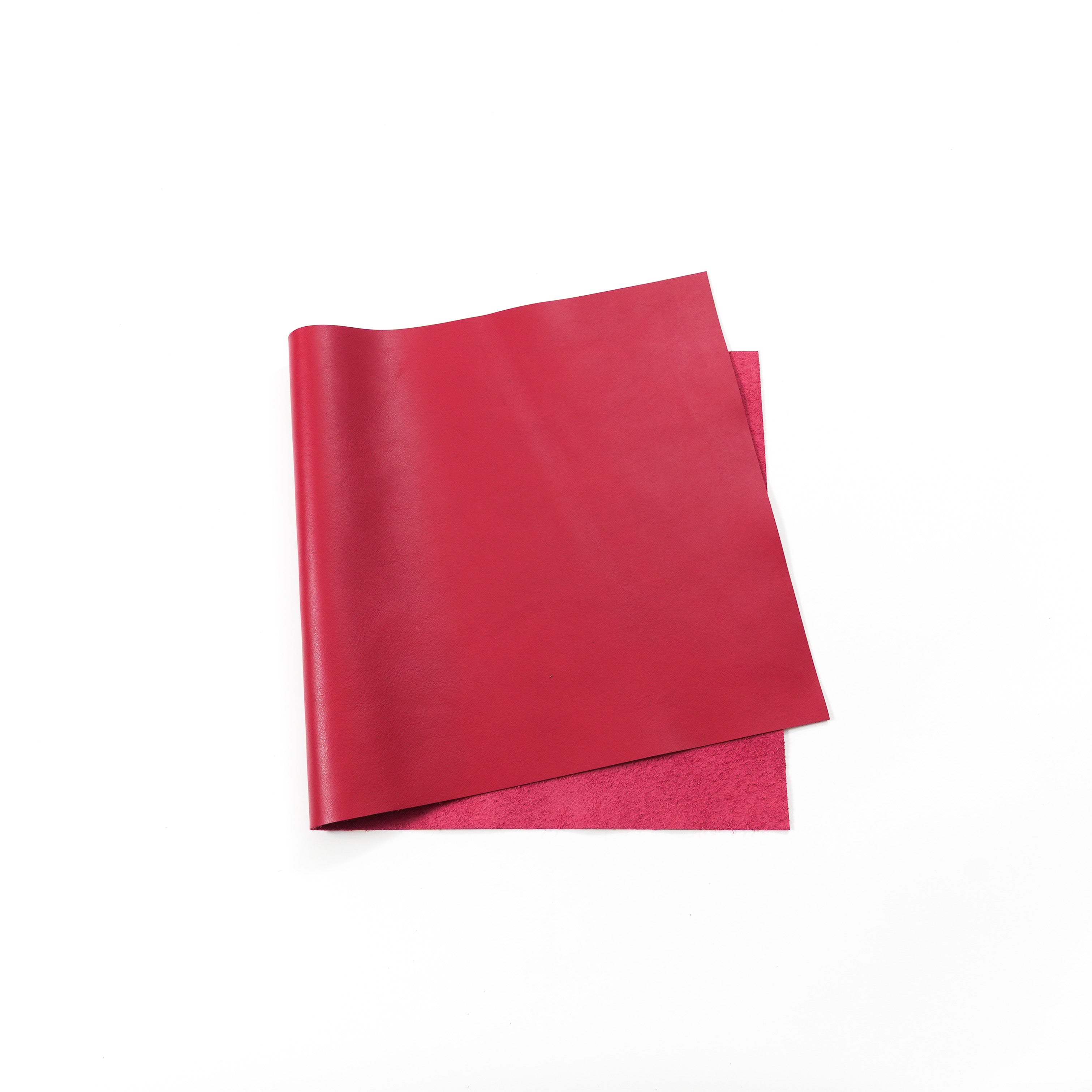 Italian Nappa Calfskin Leather Panels - Red