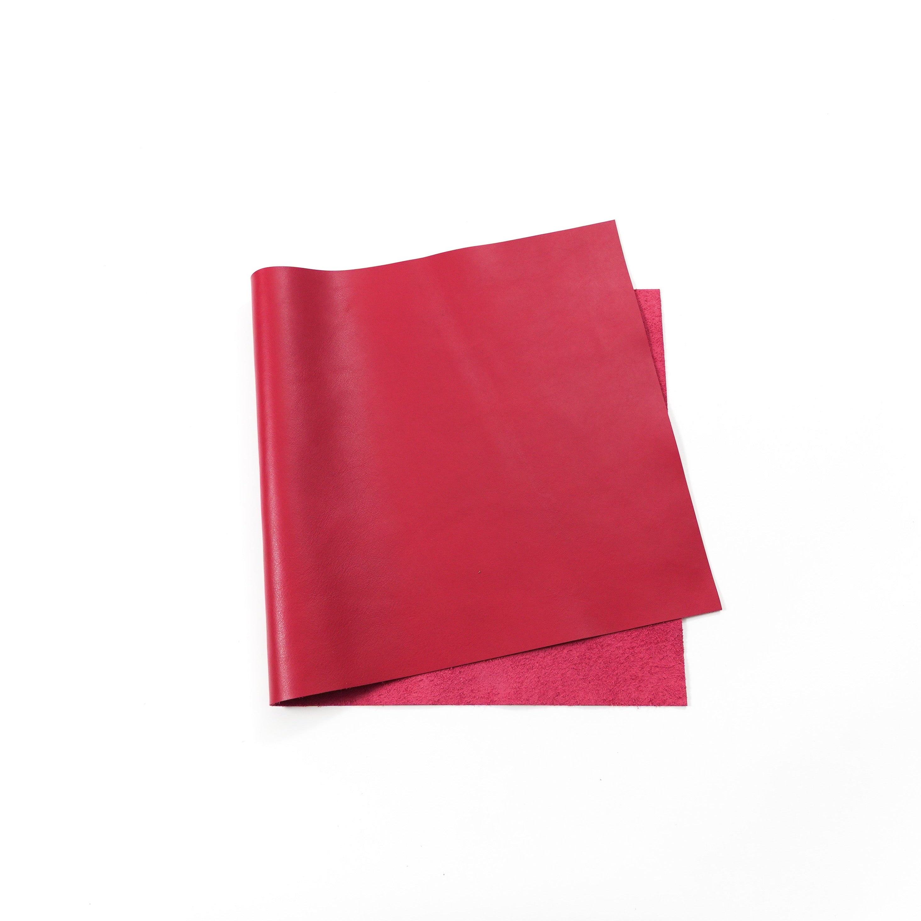 Italian Nappa Calfskin Leather Panels - Red