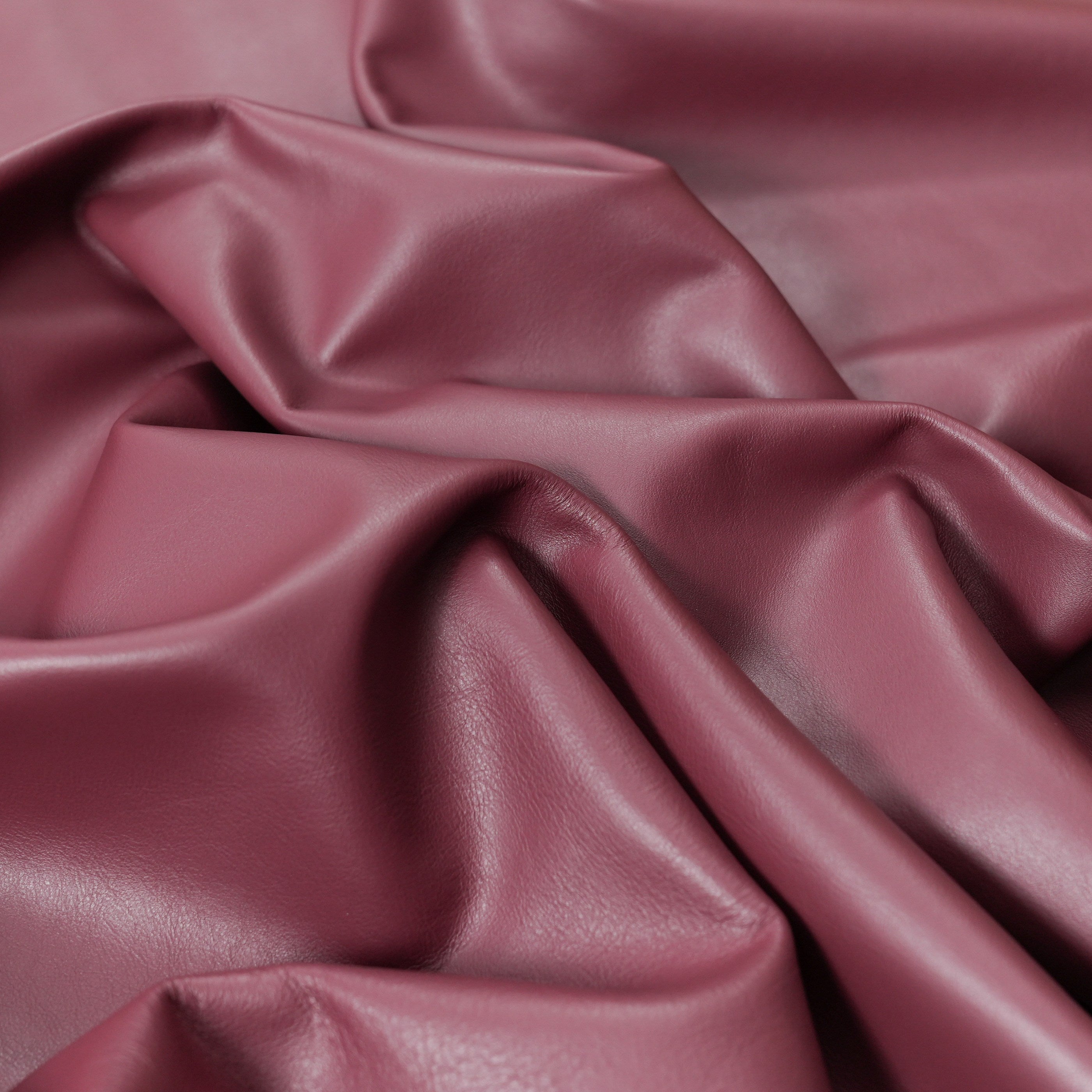 italian nappa calfskin leather surface detail burgundy color