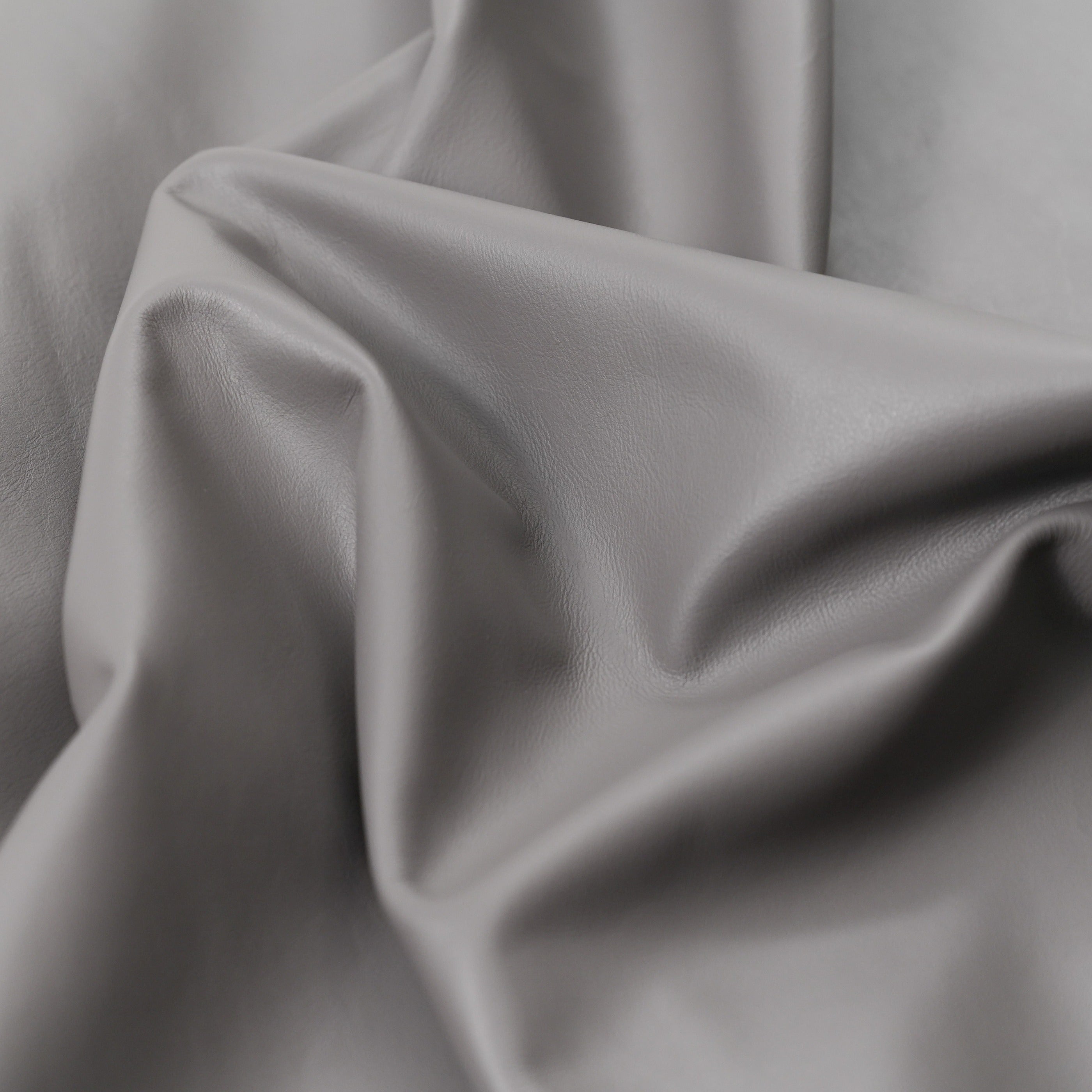 italian nappa calfskin leather surface detail gray color