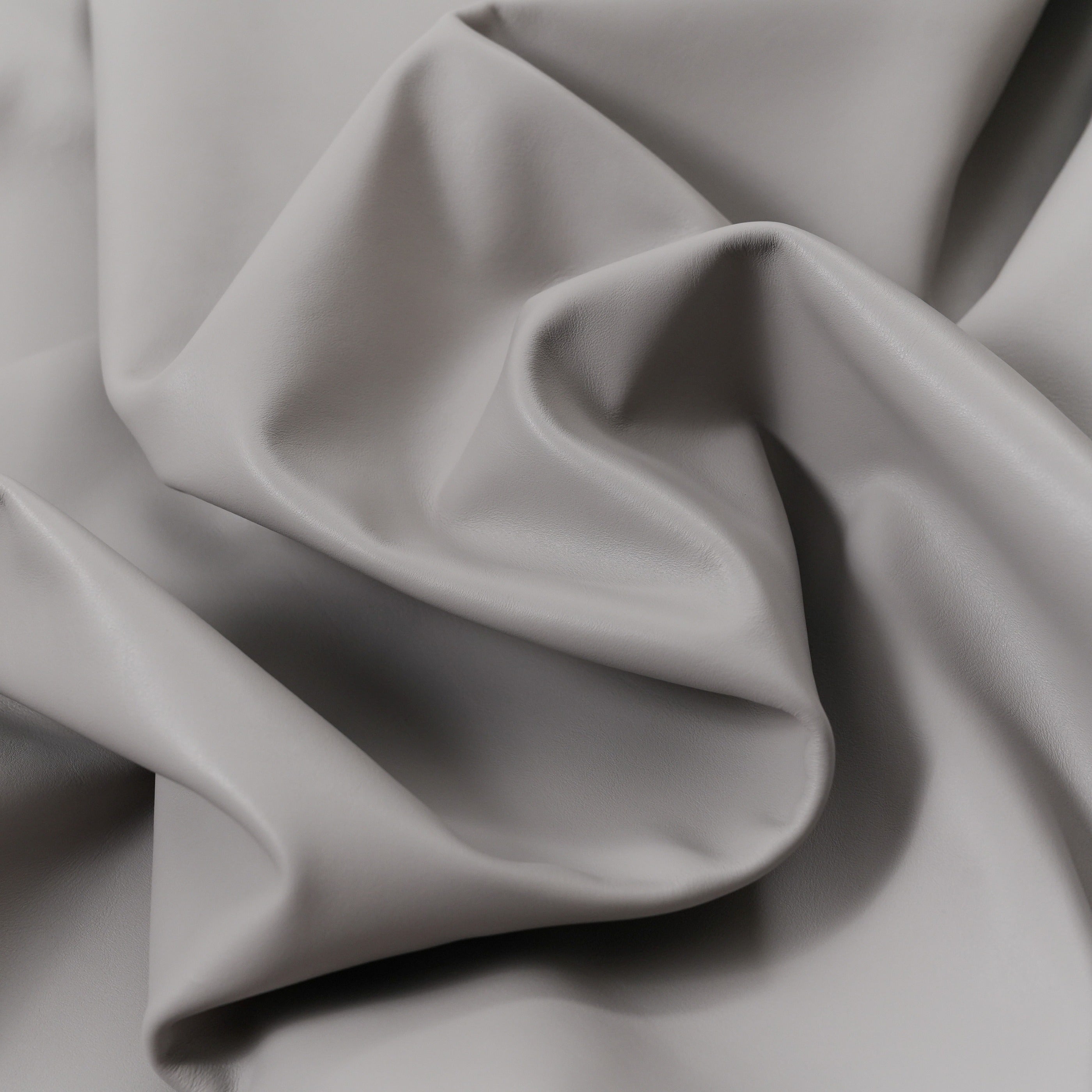 italian nappa calfskin leather surface detail light gray color