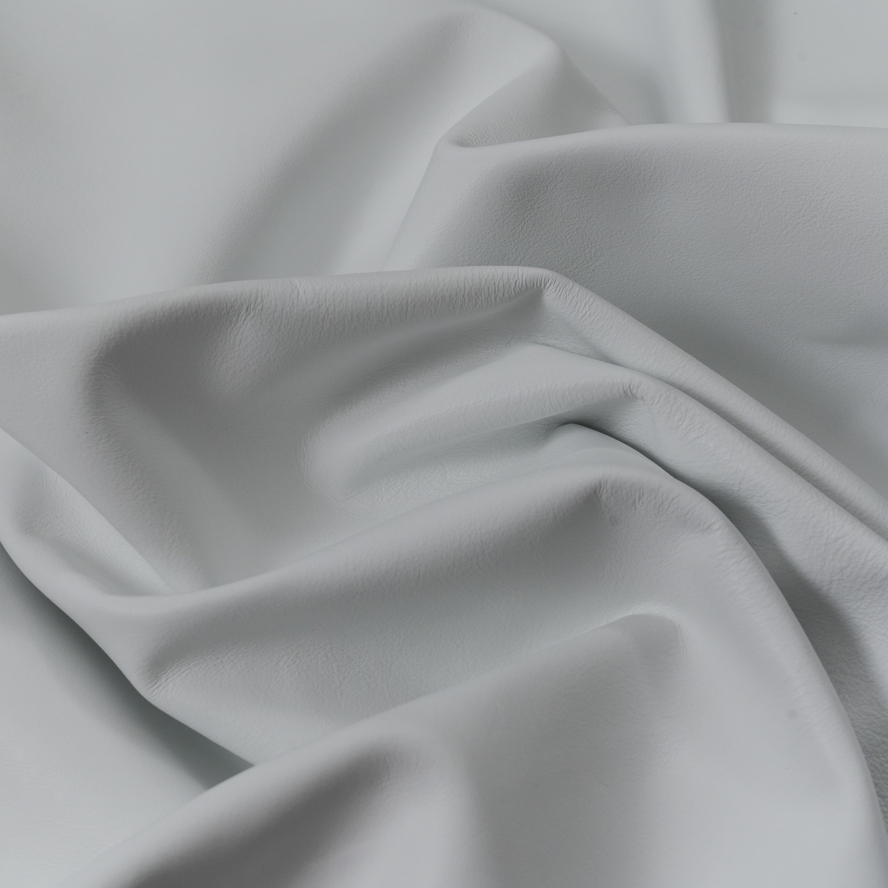 italian nappa calfskin leather surface detail white color