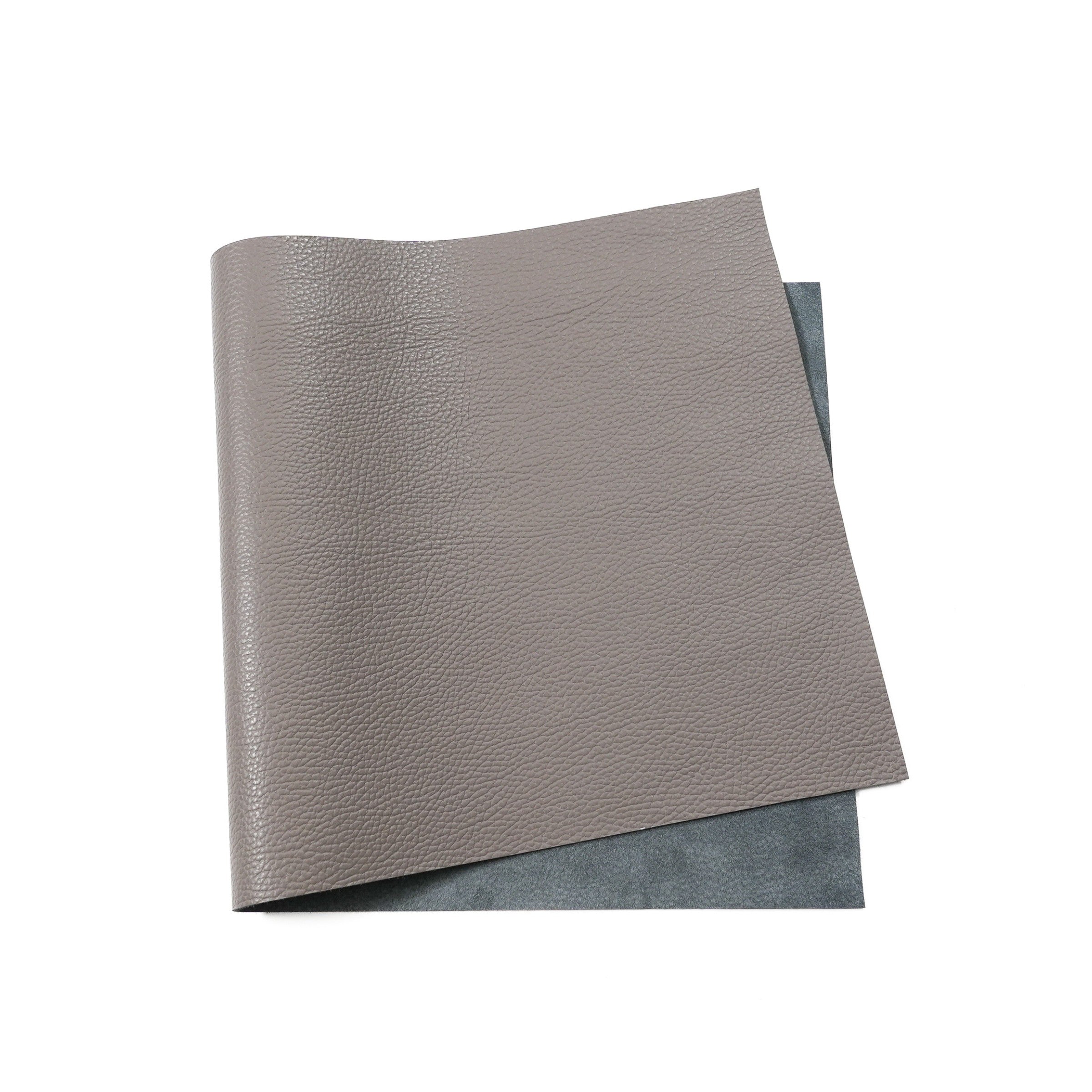 italian pebble grain cowhide leather pre cut sheet gray