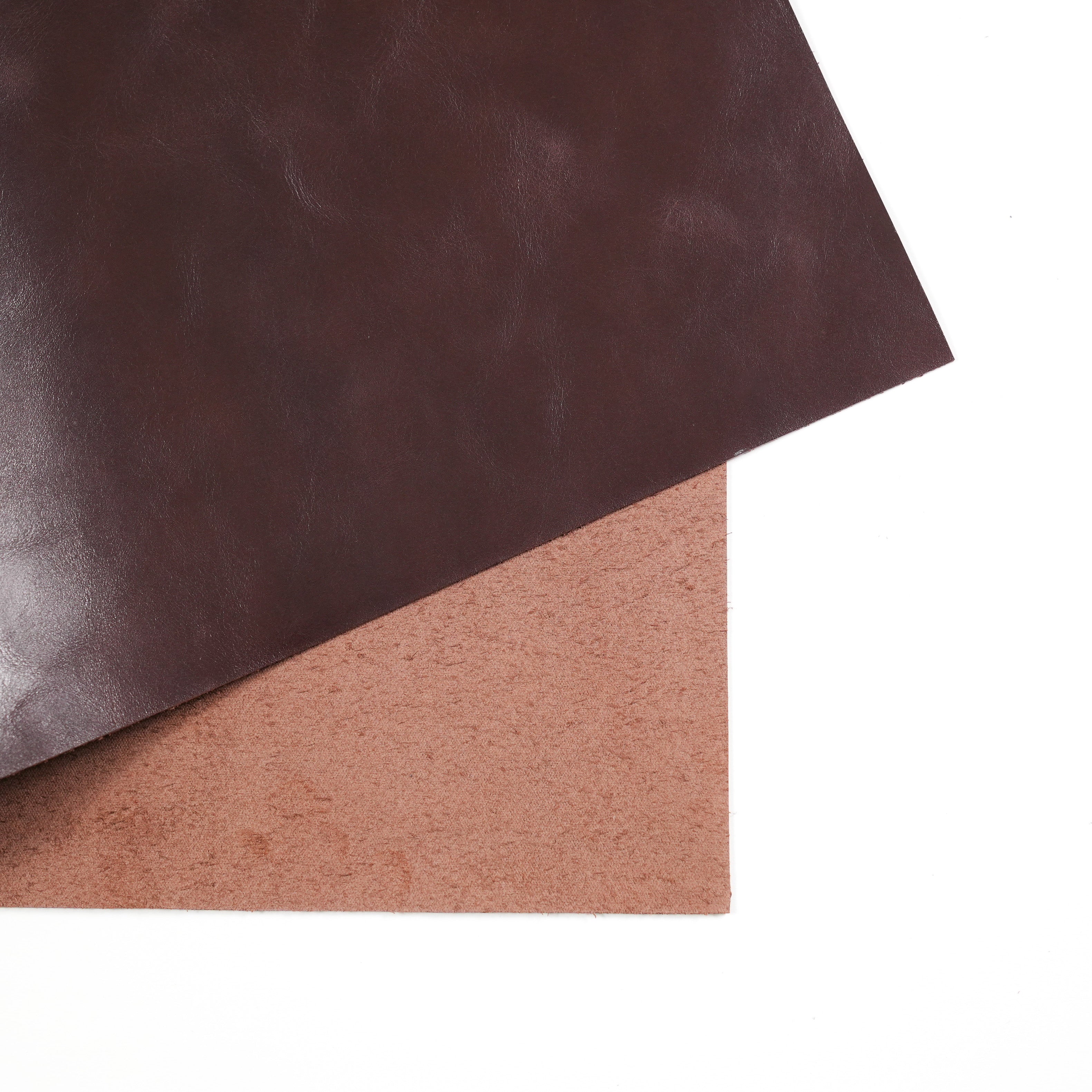 Italian Top Grain Smooth Glossy Leather Panels – Brown