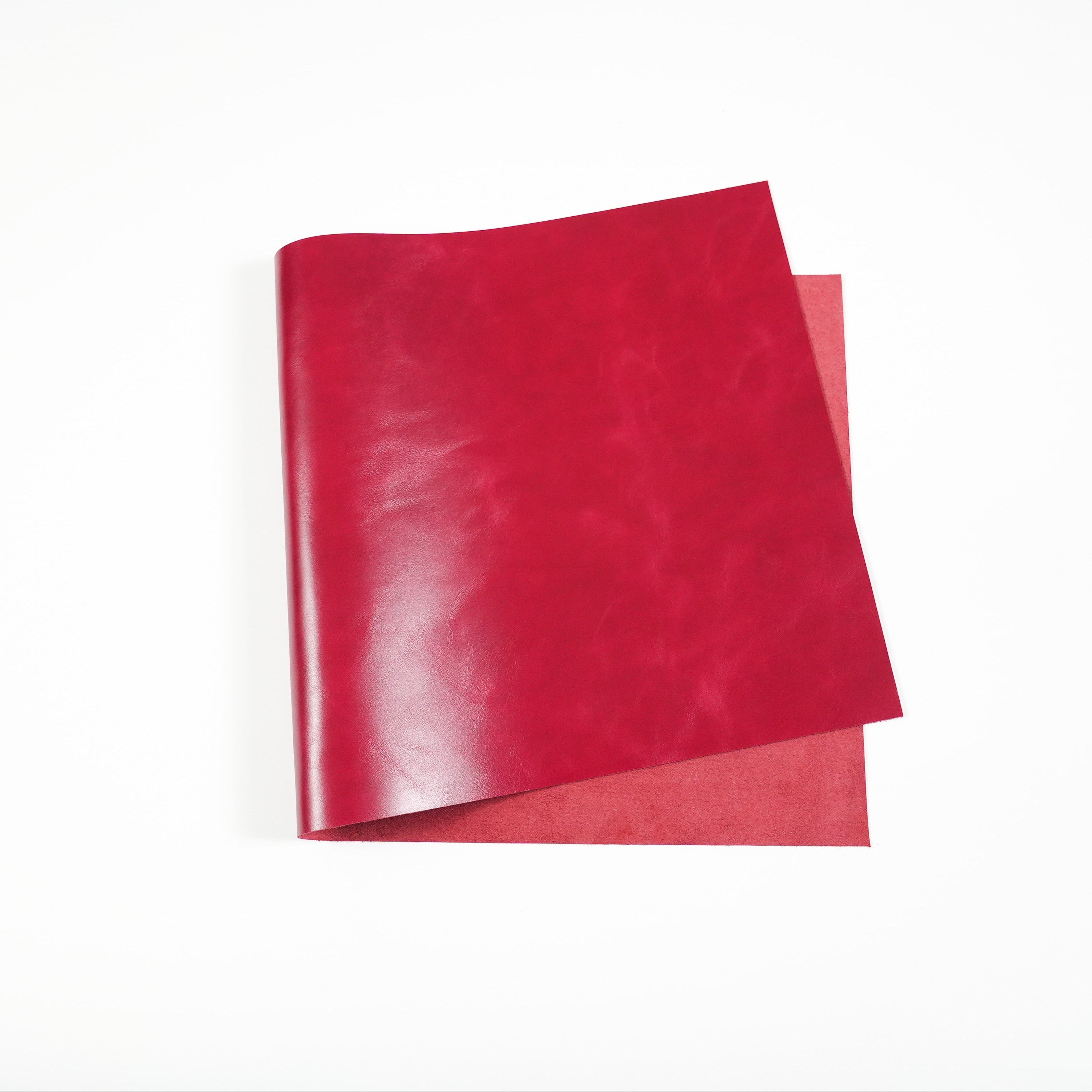Italian Top Grain Glazed Leather Panels – Red