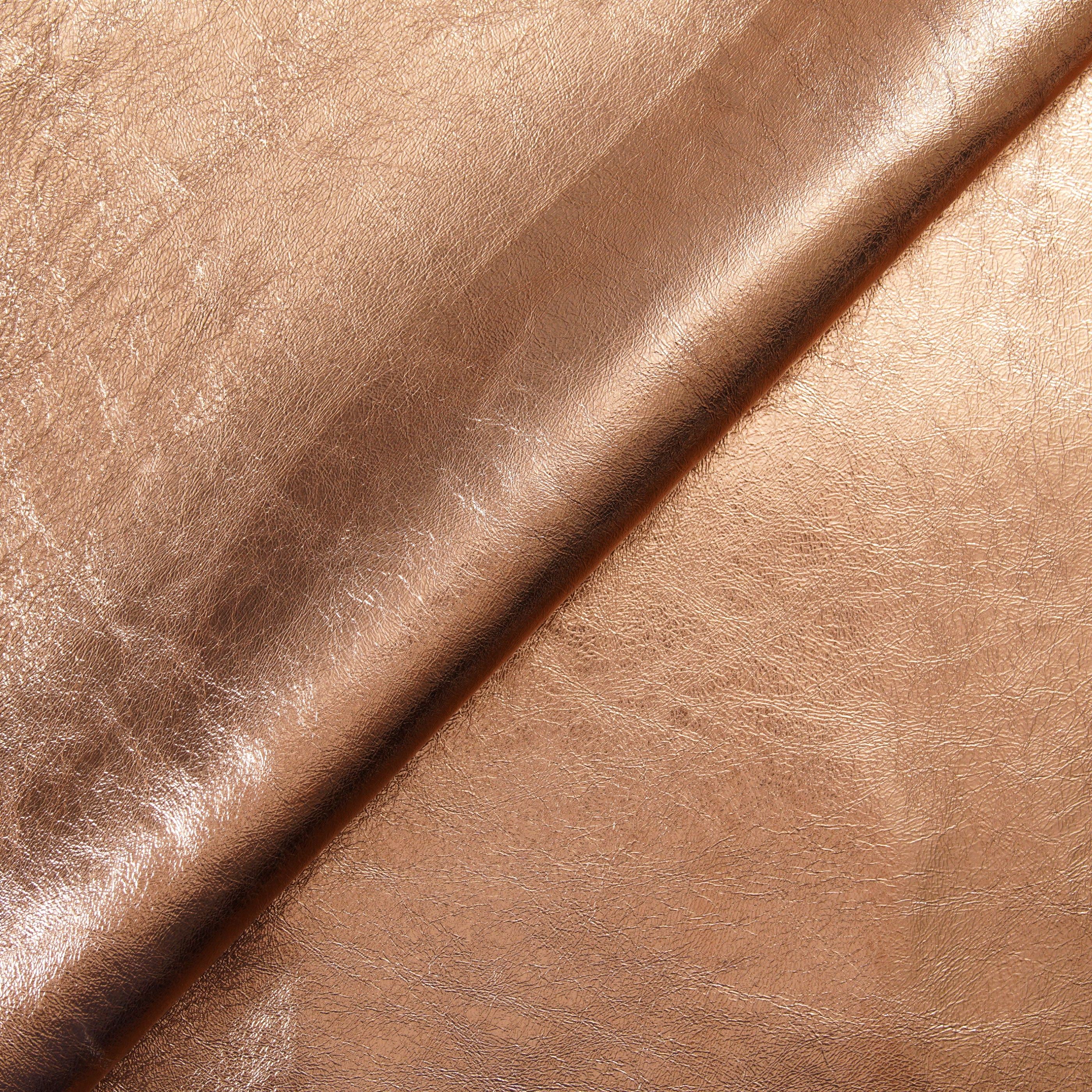 Metallic Leather Panels - Rose Gold