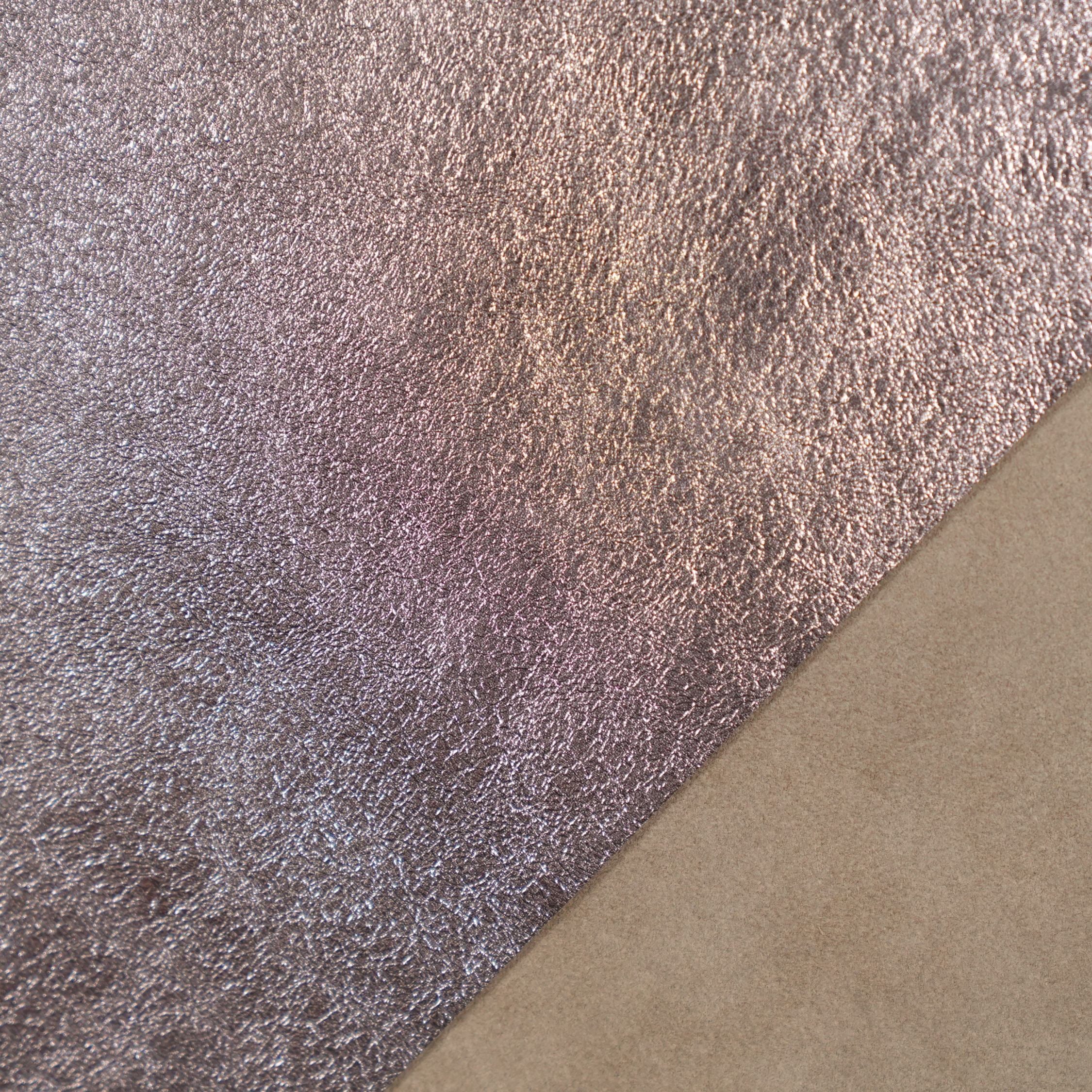 Metallic Leather Panels - Titanium