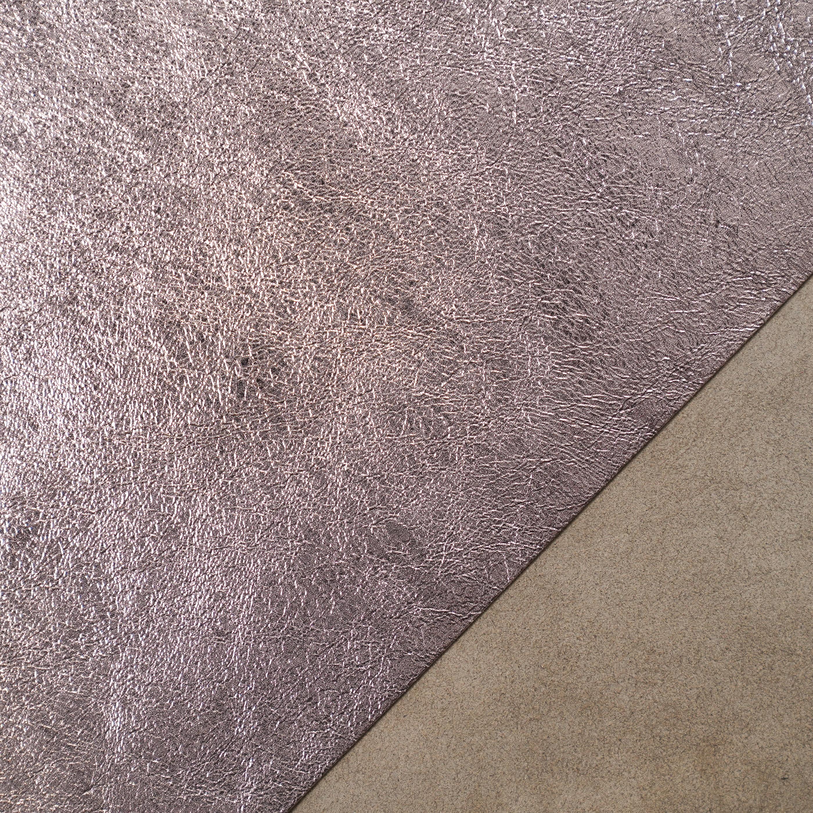 Metallic Leather Panels - Titanium