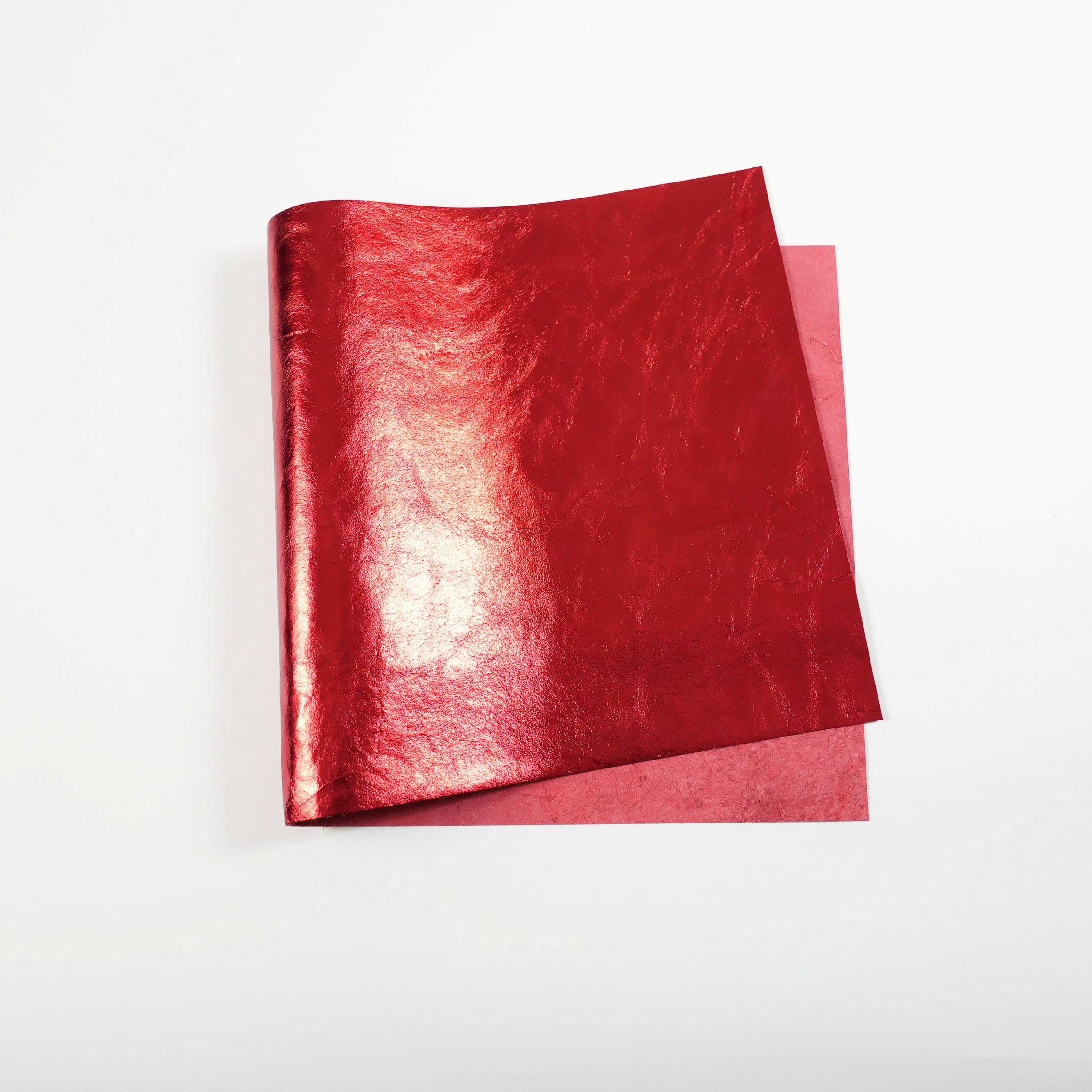 Metallic Leather Panels - Red