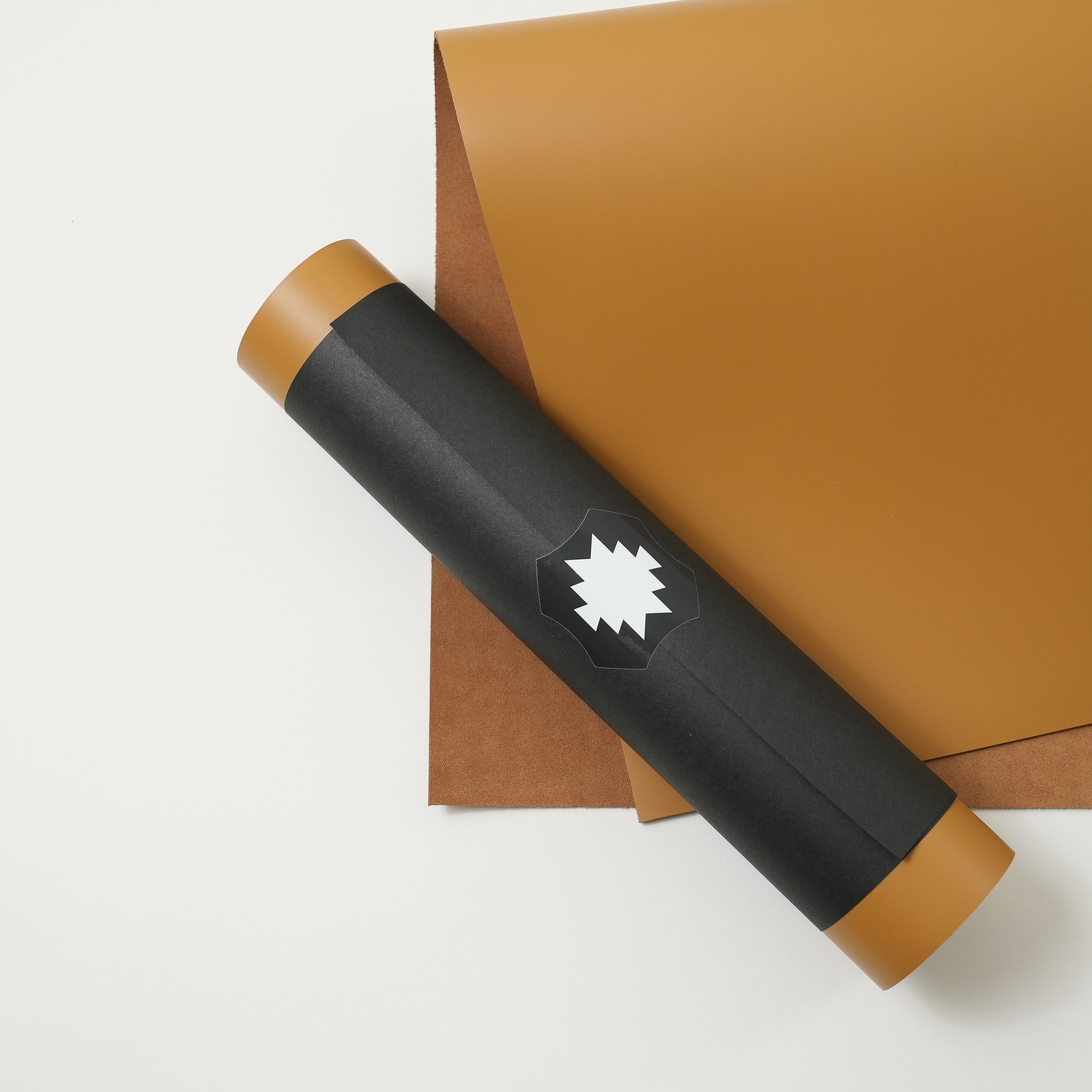 Italian Smooth Leather Panels - Mustard Yellow