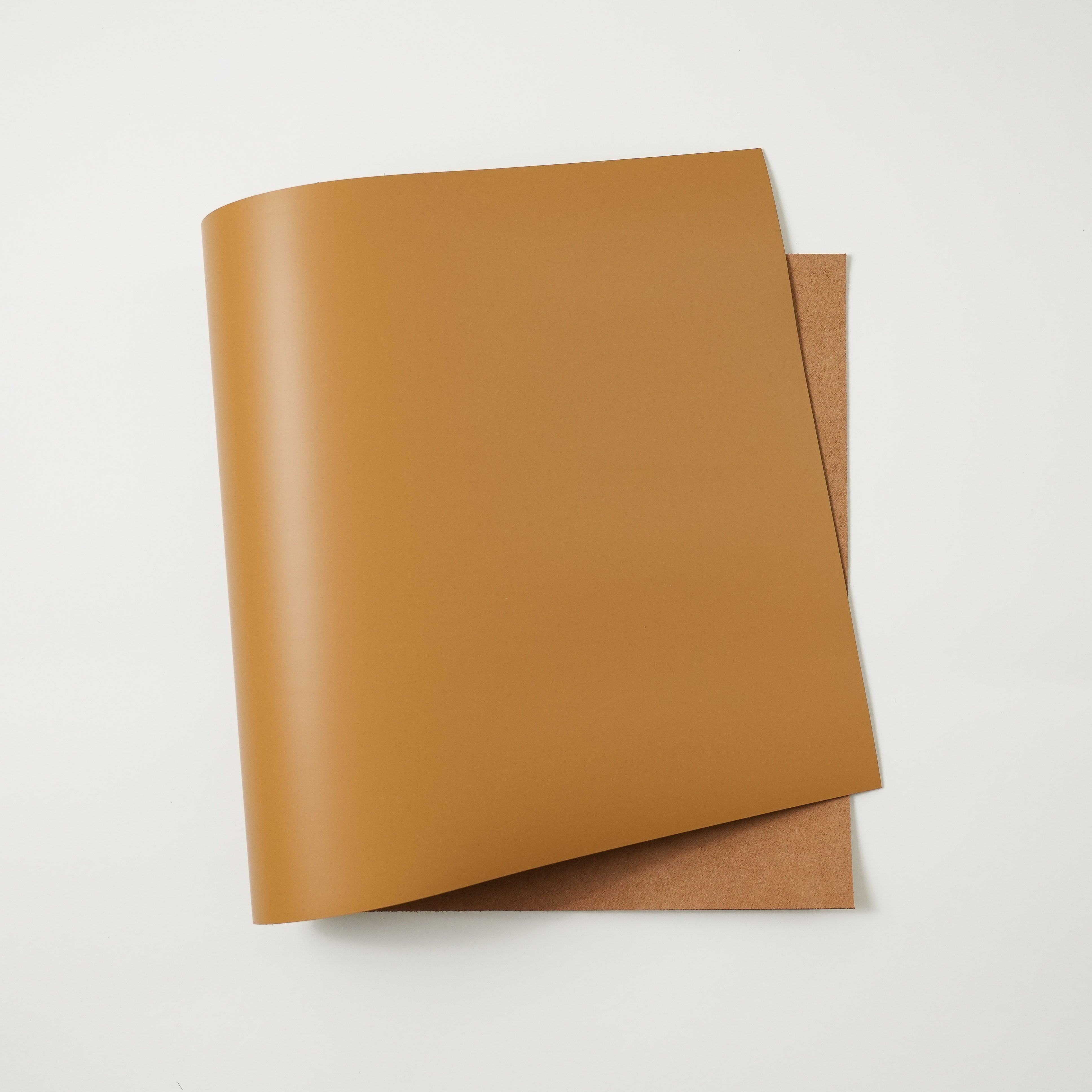 Italian Smooth Leather Panels - Mustard Yellow