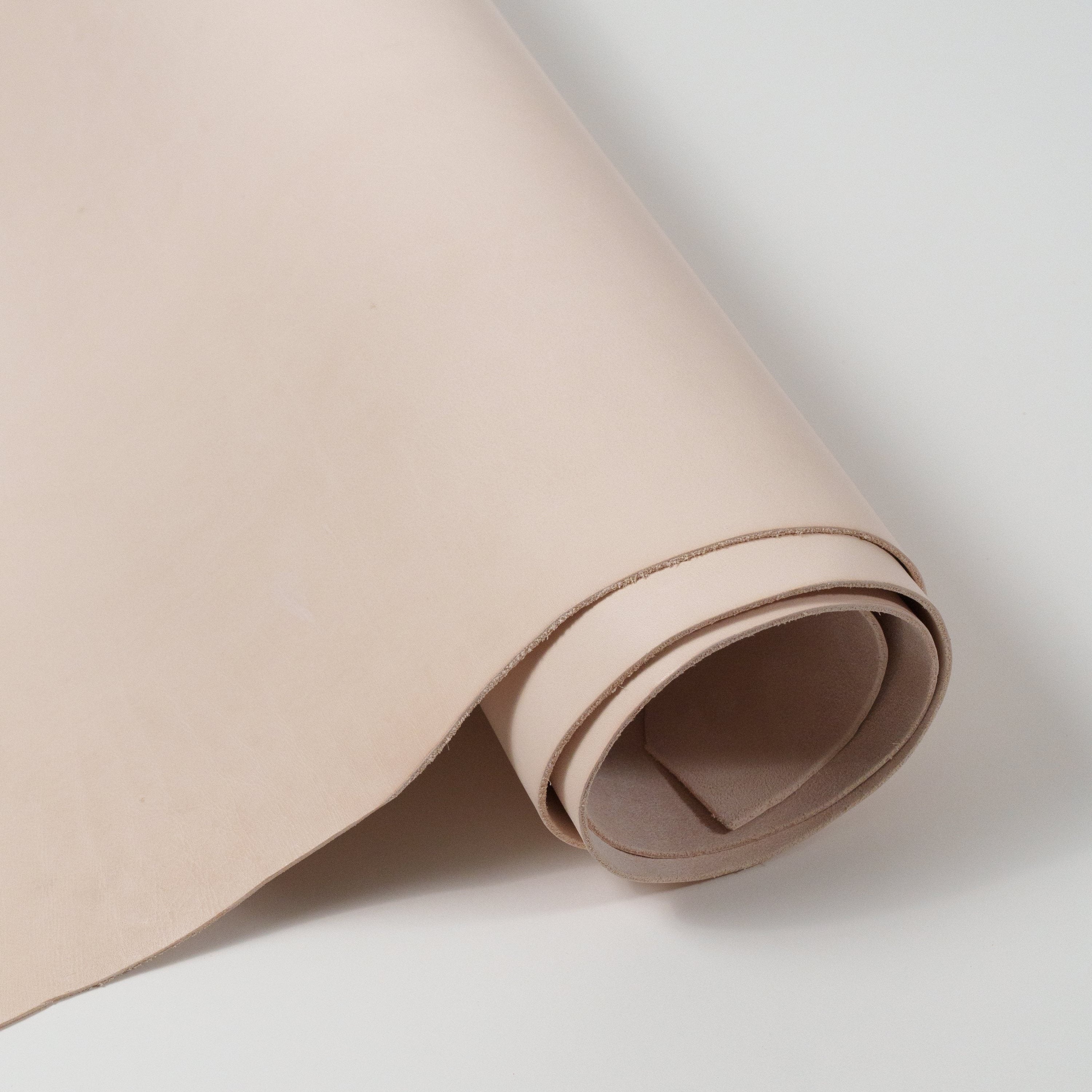 natural vachetta partially unrolled roll