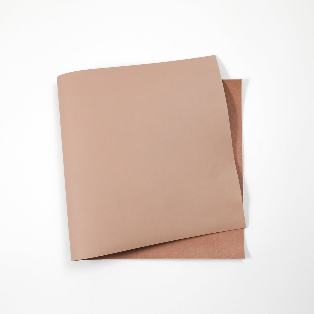 Dyed Veg Tan Leather Panels - Natural