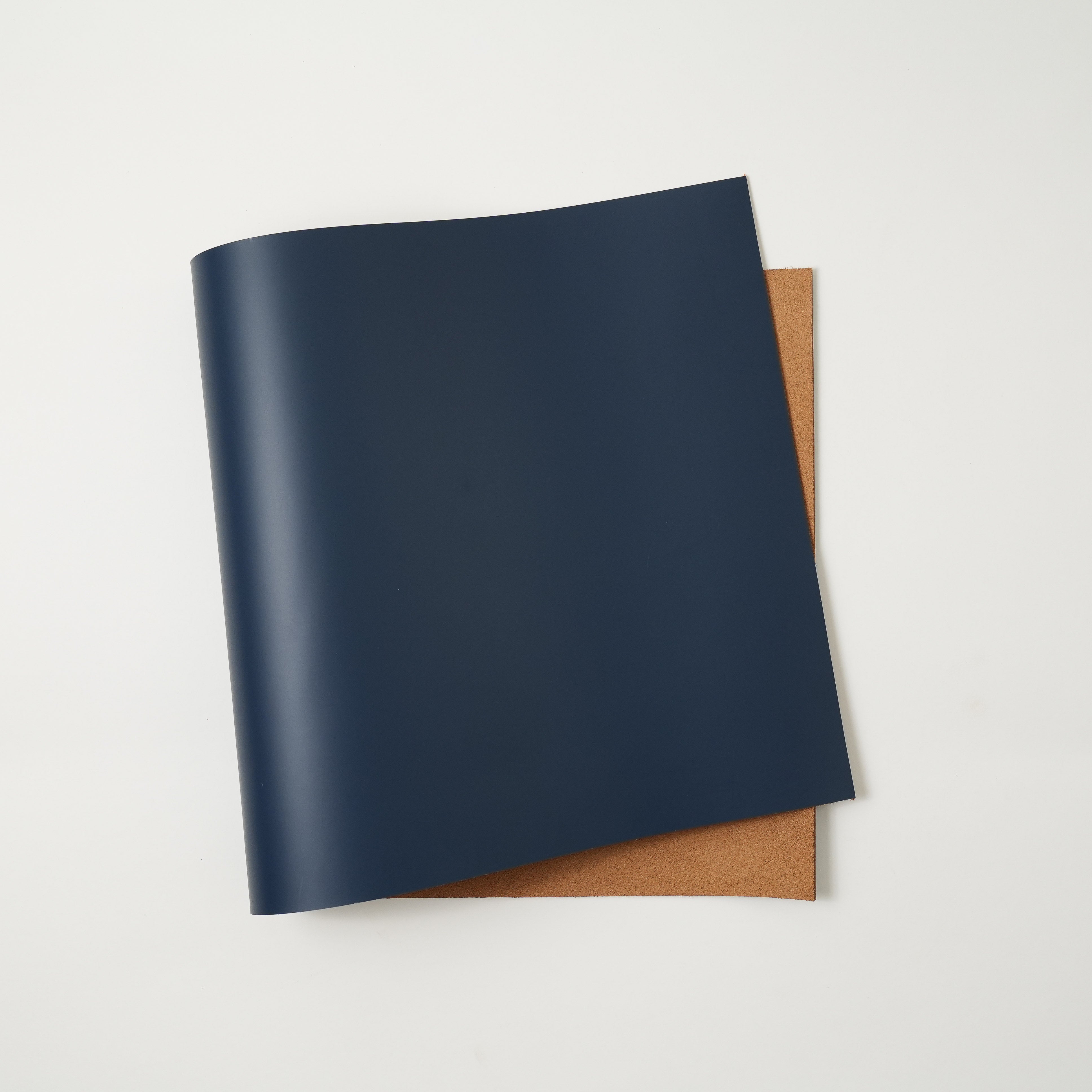 Italian Smooth Leather Panels - Navy Blue