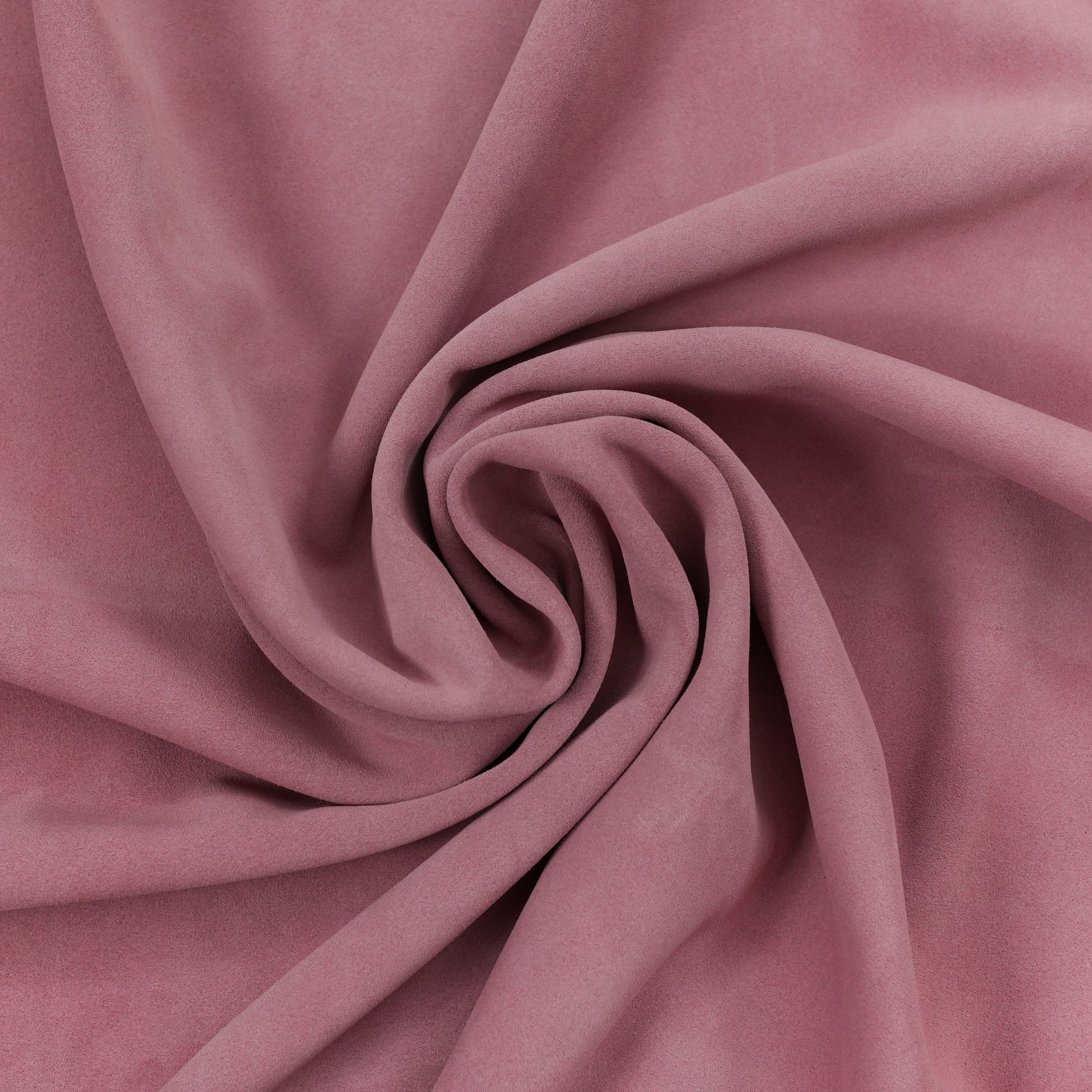 Italian Cowhide Suede Leather - Pink