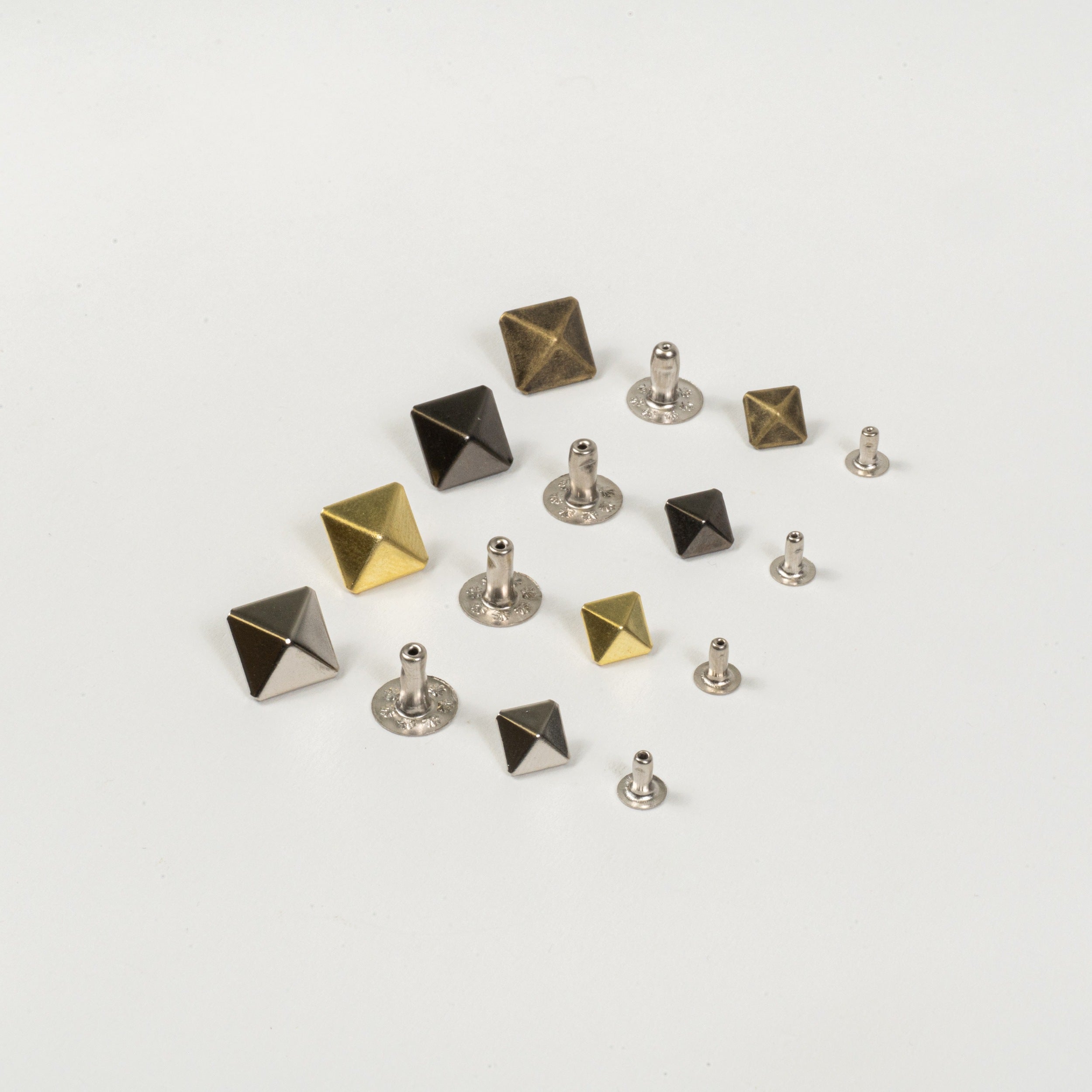 pyramid rivets all sizes and finishes