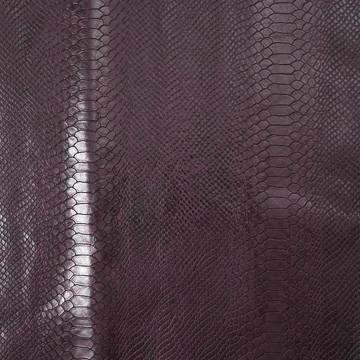 Python Embossed Leather, 2.5-3 oz - Burgundy