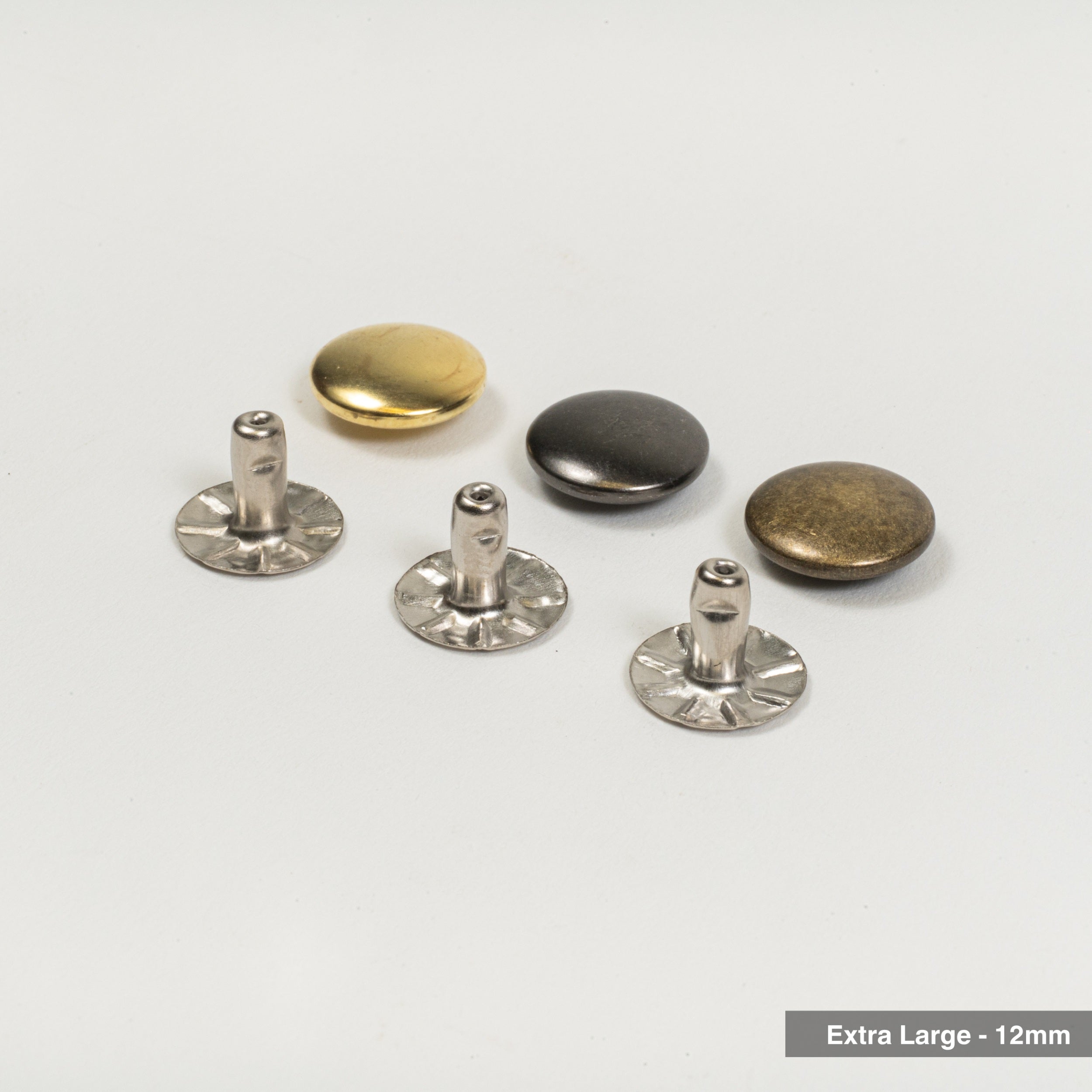 rapid rivets extra large different finishes post and cap view