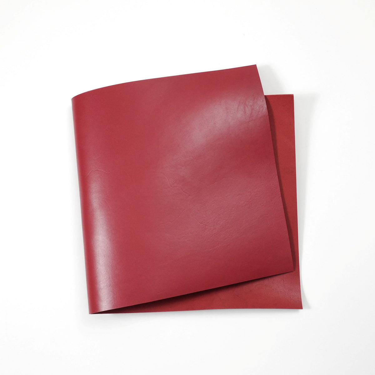 Dyed Veg Tan Leather Panels - Red