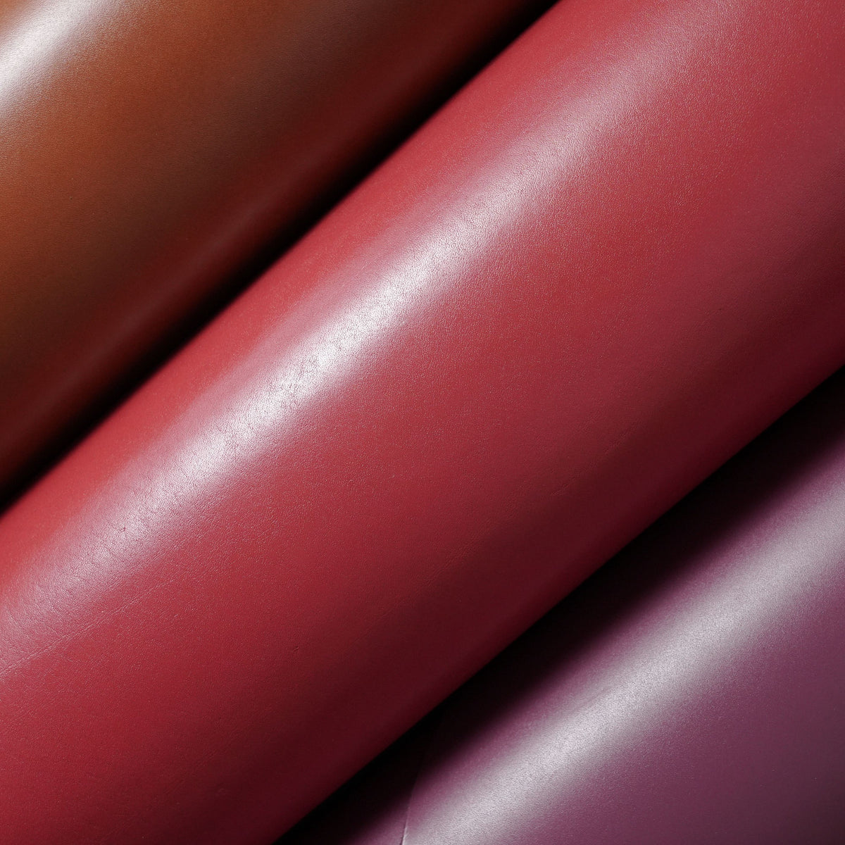 Dyed Veg Tan Leather Panels - Red