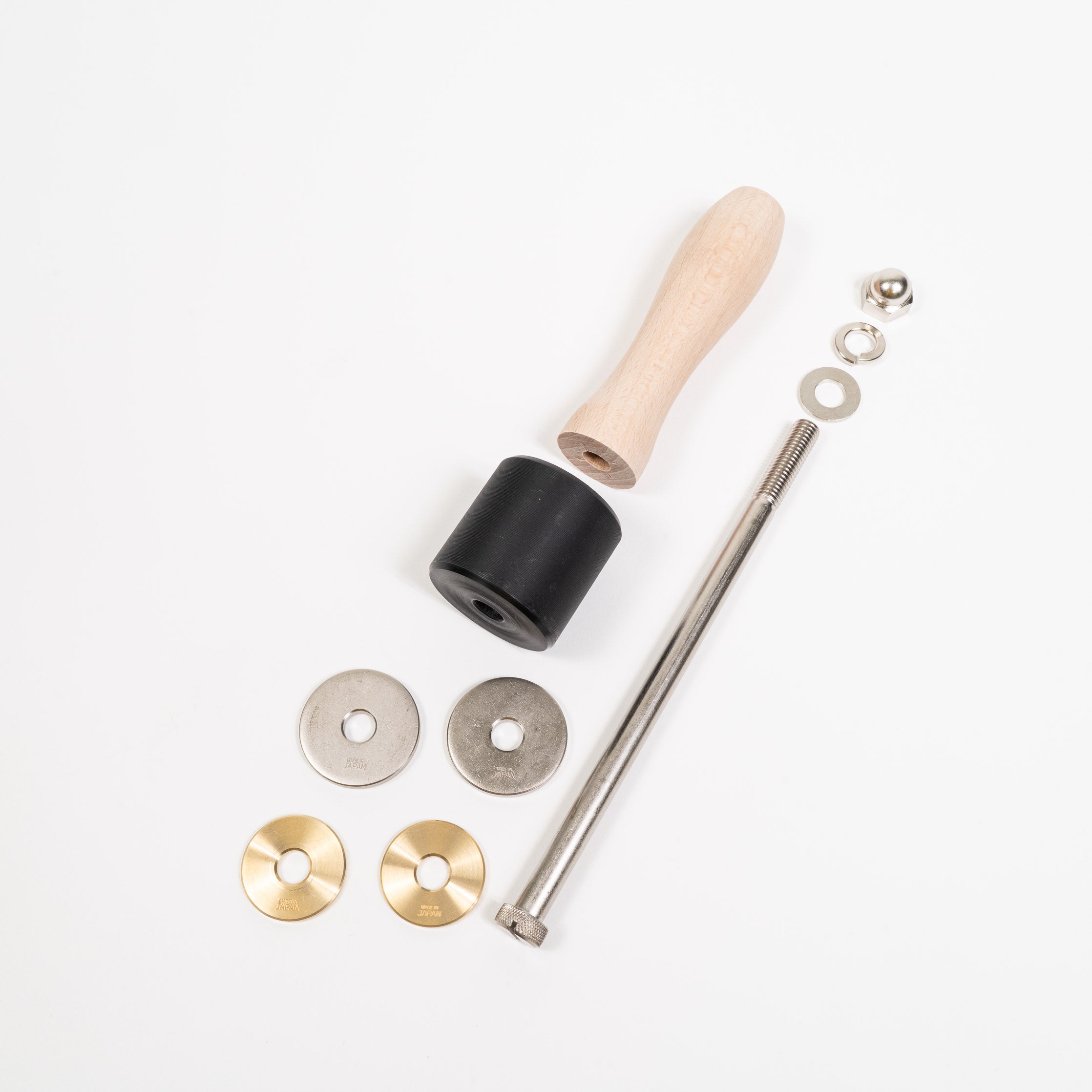 OKA Factory Round Maul - Natural Wood Handle